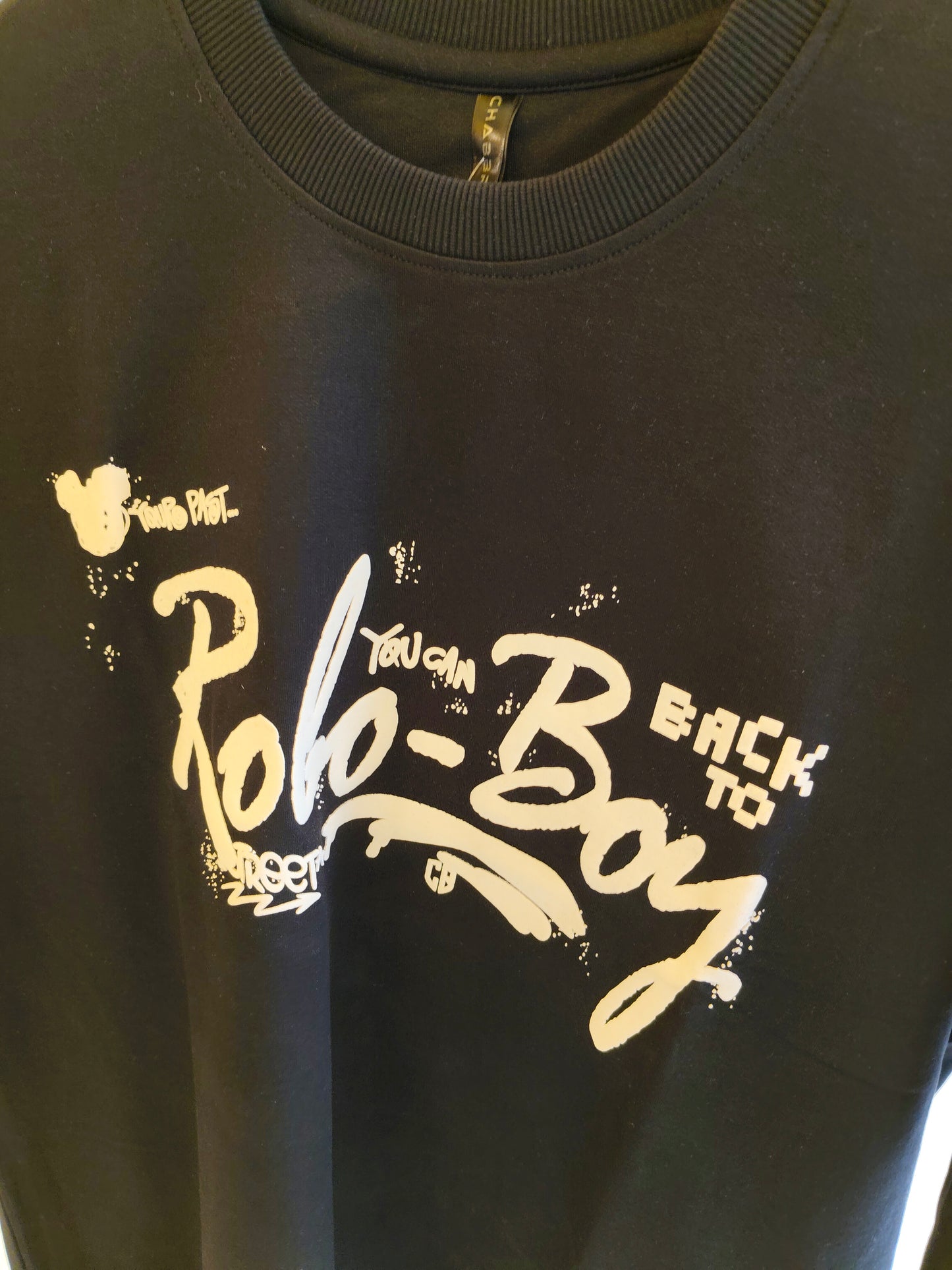 NEXT Printed Oversized Fit Round Neck T-shirt (Medium)