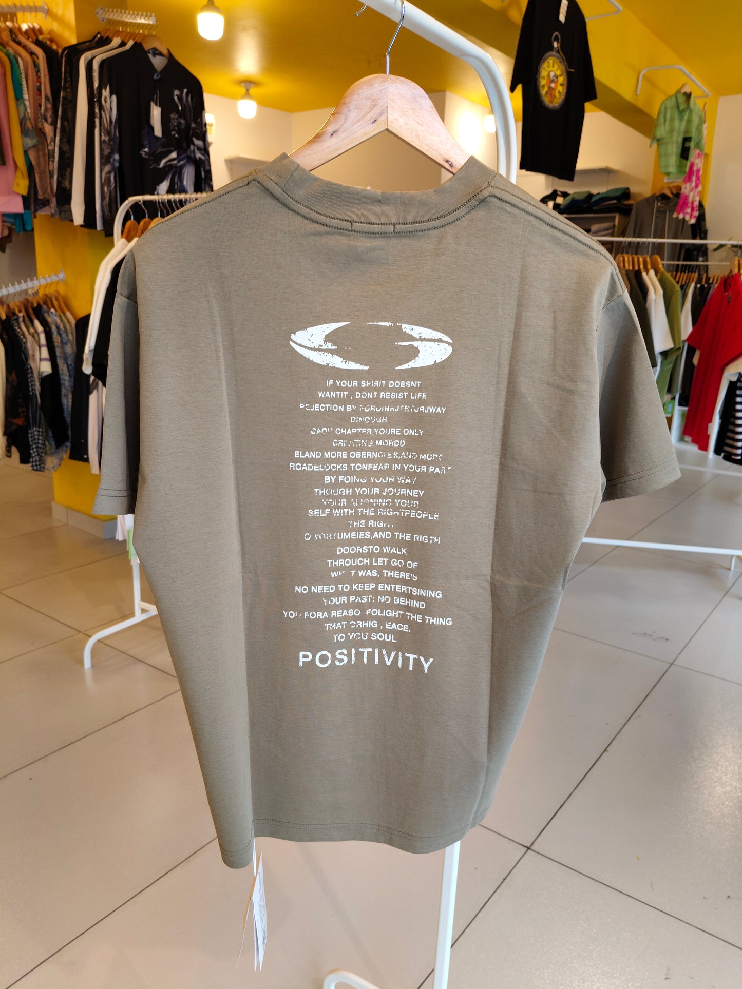 NEXT Printed Oversized Fit Round Neck T-shirt (Large)