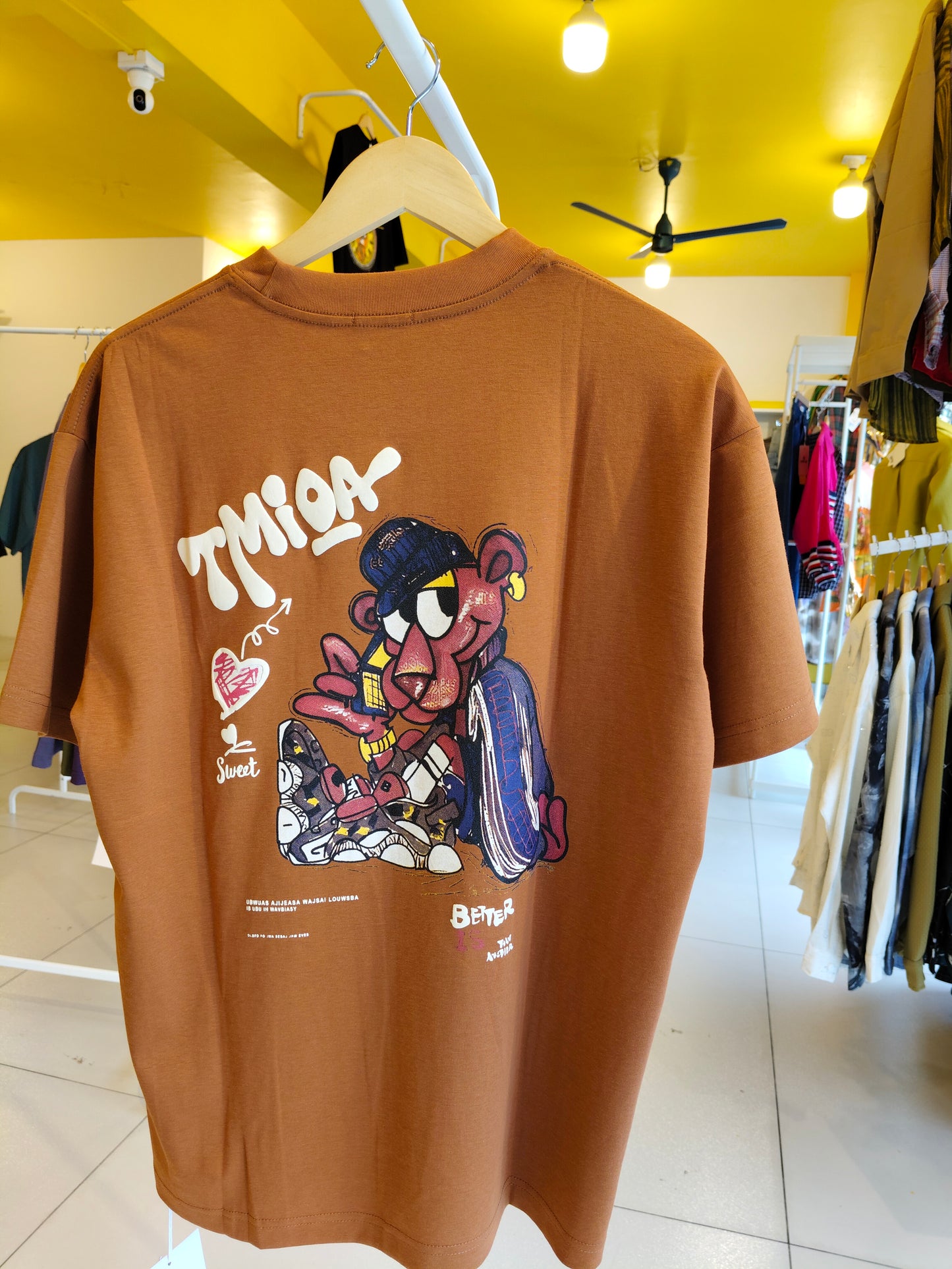NEXT Printed Oversized Fit Round Neck T-shirt (Large)