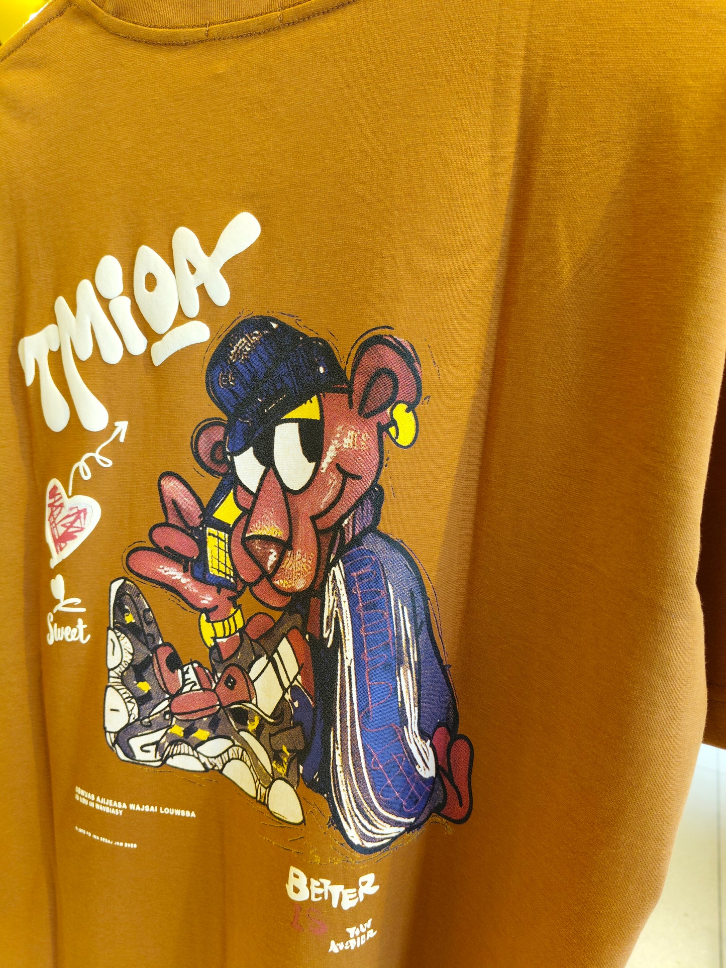 NEXT Printed Oversized Fit Round Neck T-shirt (Large)