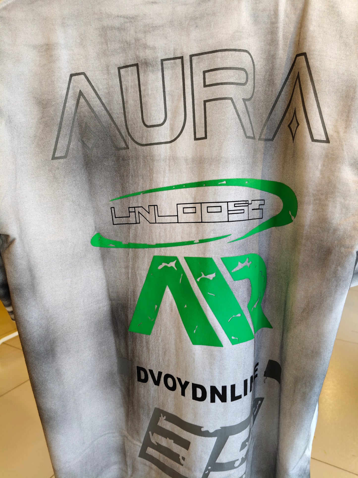 NEXT Printed Oversized Fit Round Neck T-shirt (Large)