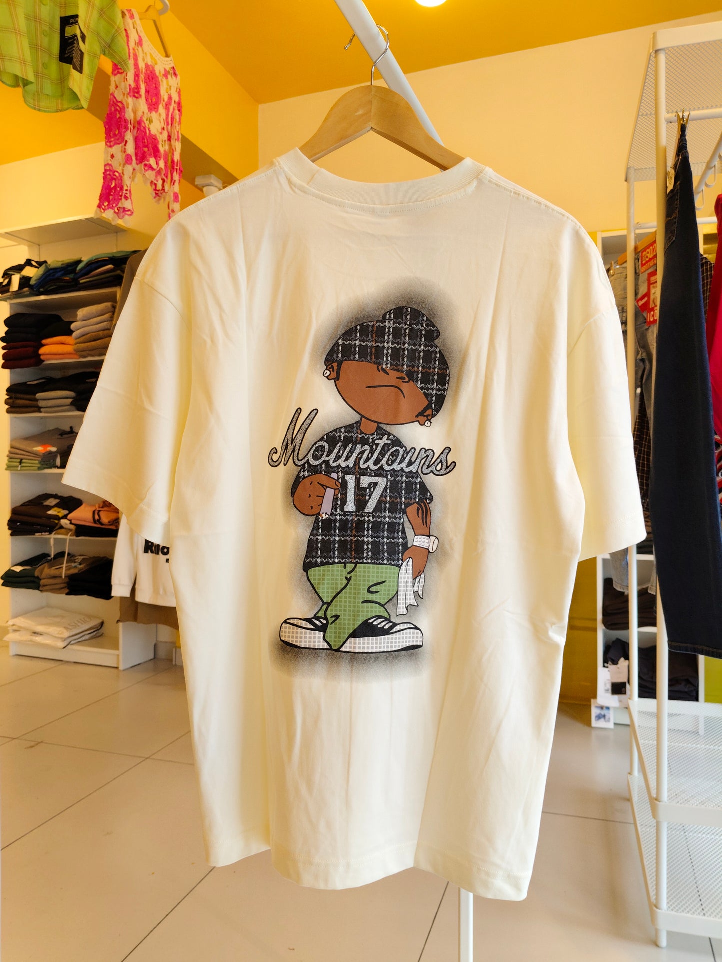 NEXT Printed Oversized Fit Round Neck T-shirt (Large)