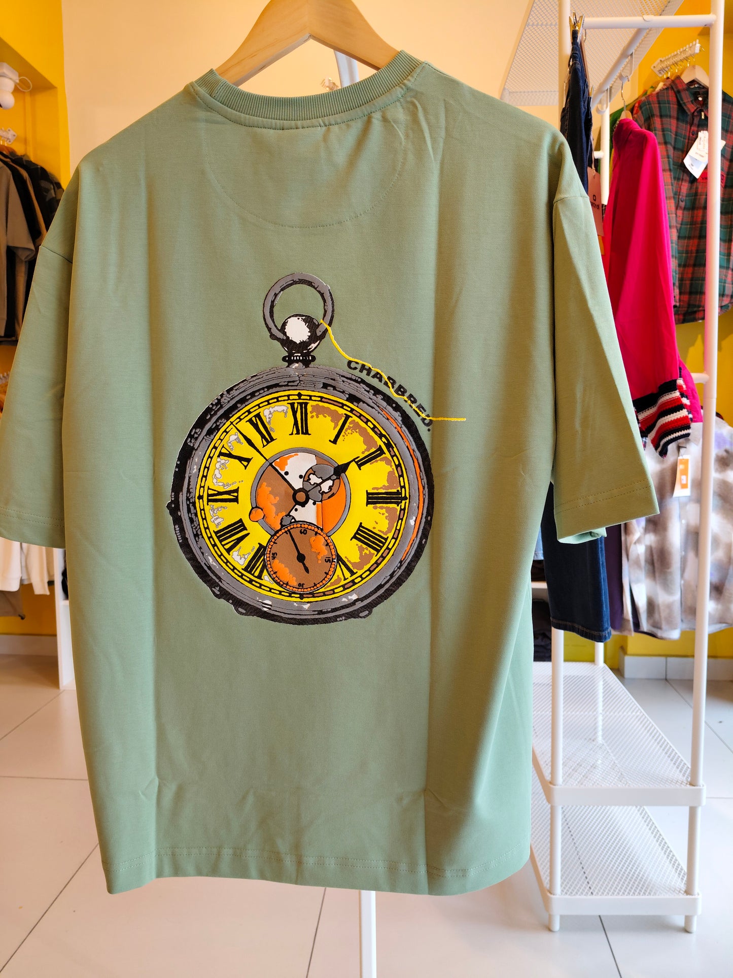 NEXT Printed Oversized Fit Round Neck T-shirt (Large)