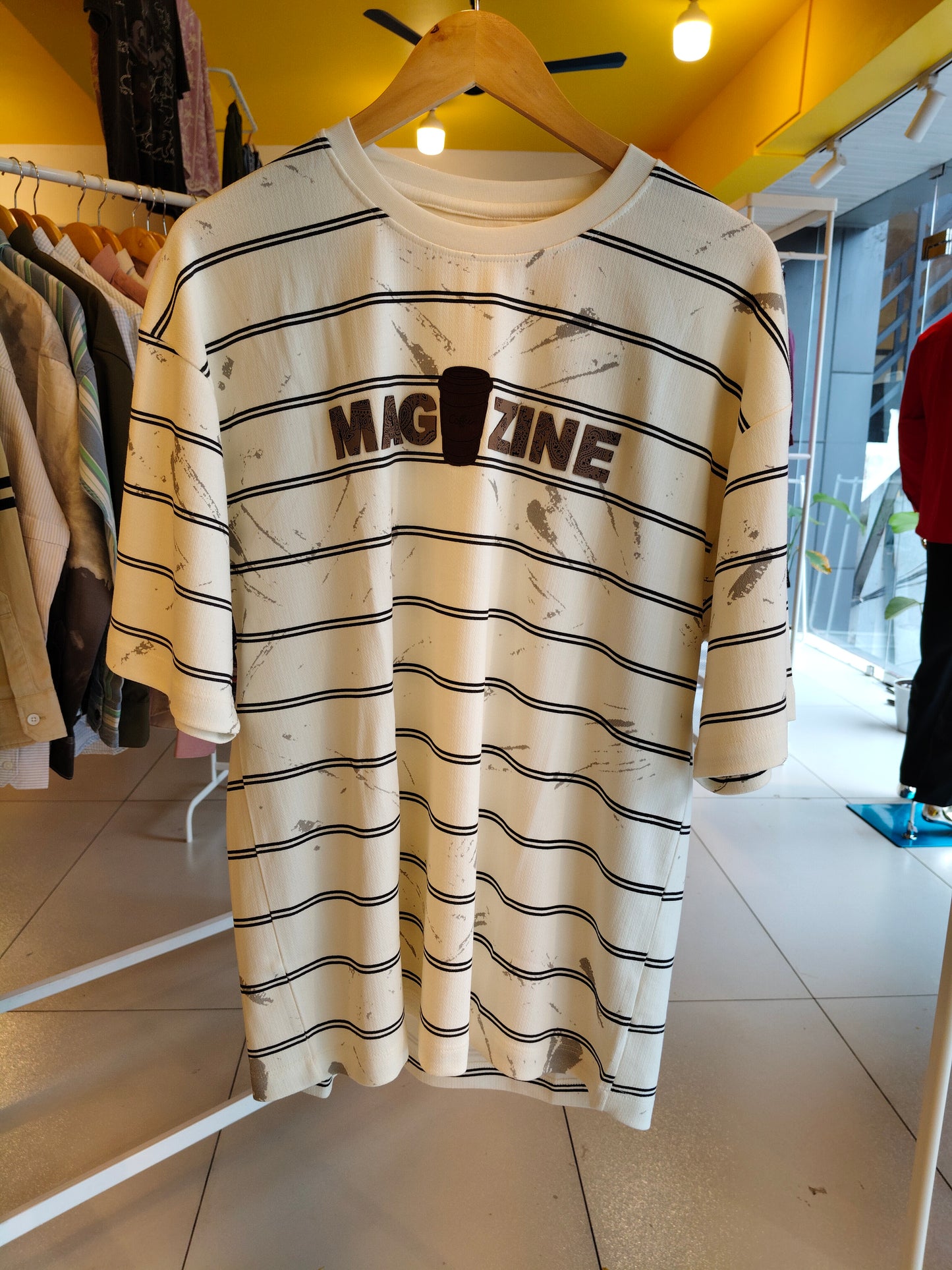 NEXT Printed Oversized Fit Round Neck T-shirt (XL)