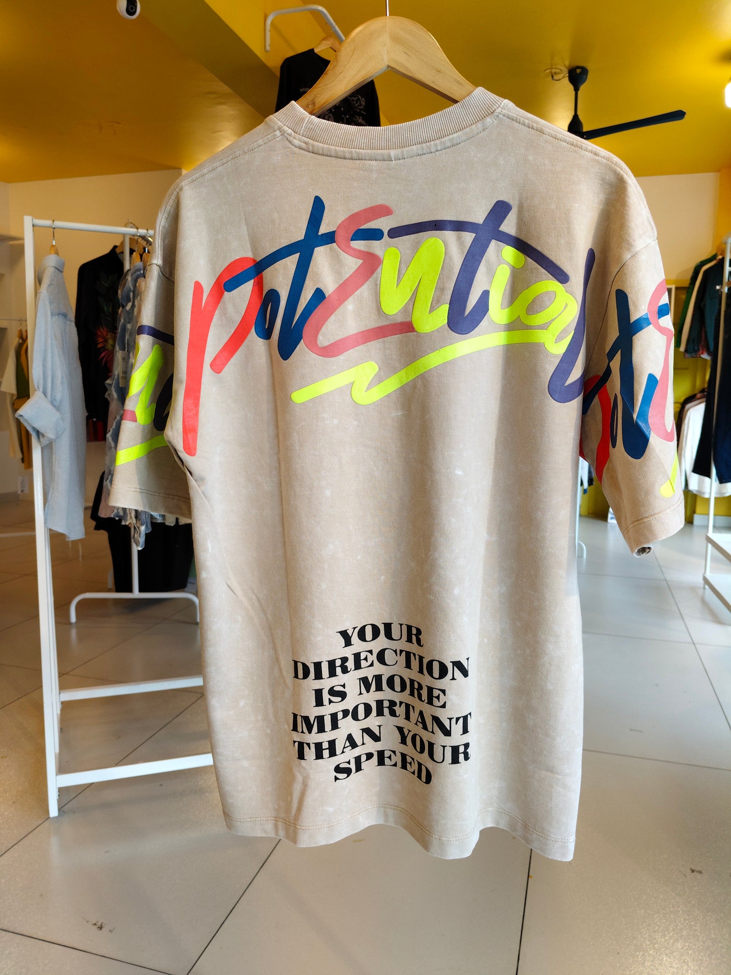NEXT Printed Oversized Fit Round Neck T-shirt (XL)
