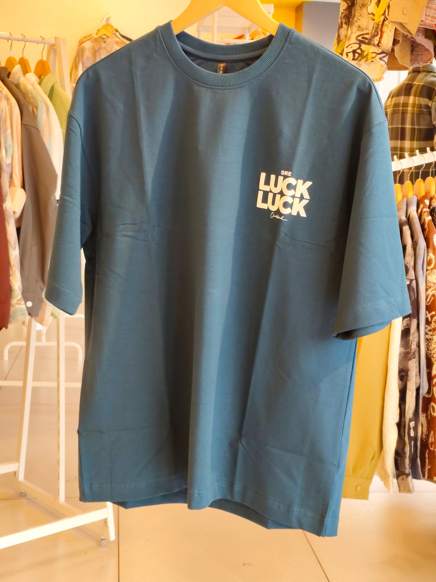 NEXT Printed Oversized Fit Round Neck T-shirt (Large)