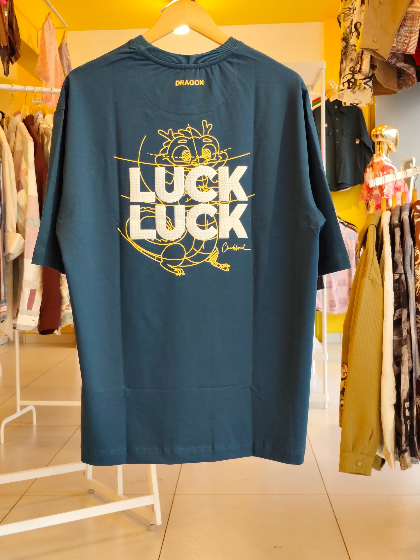 NEXT Printed Oversized Fit Round Neck T-shirt (XL)