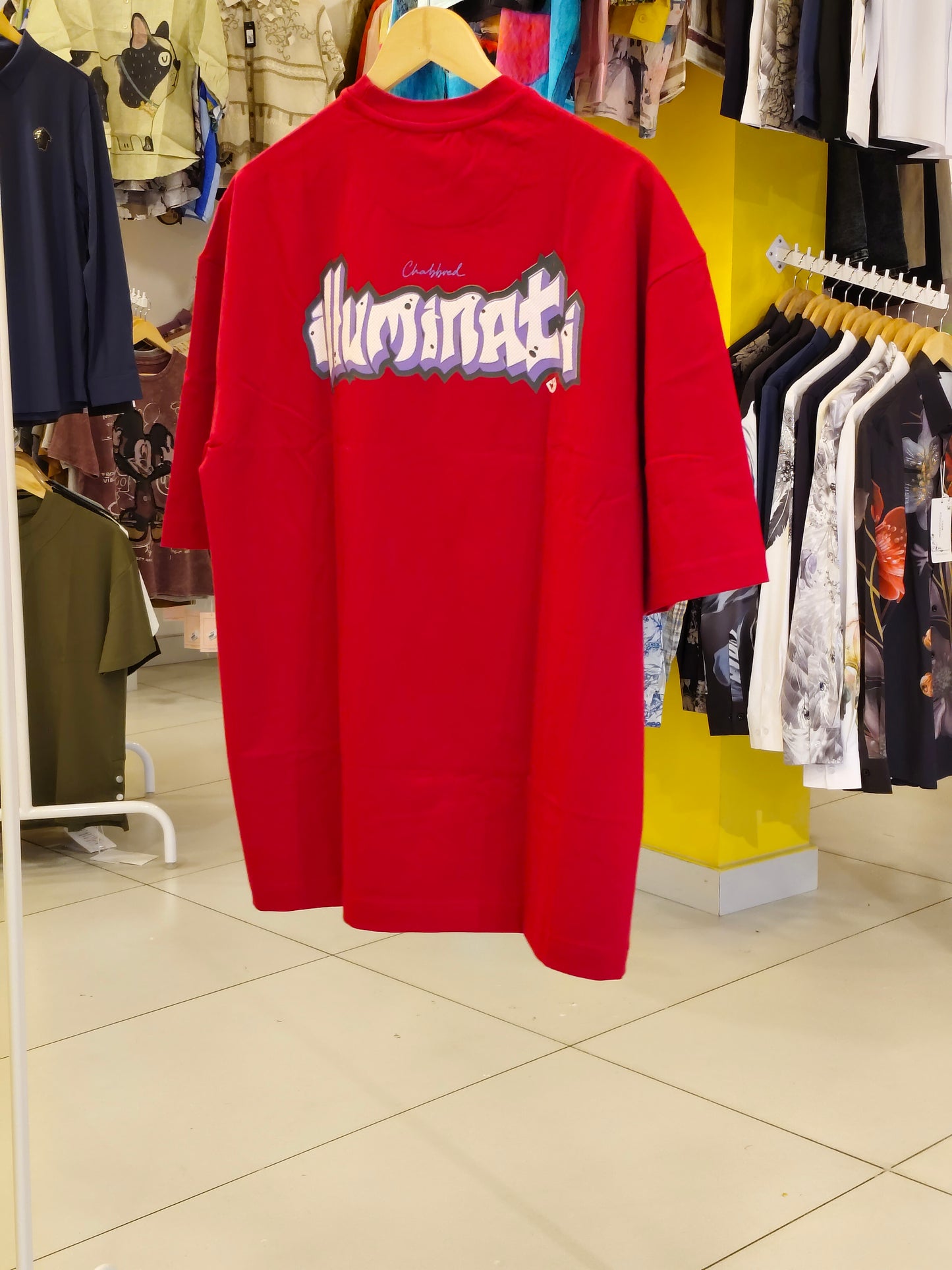 NEXT Printed Oversized Fit Round Neck T-shirt (XXL)
