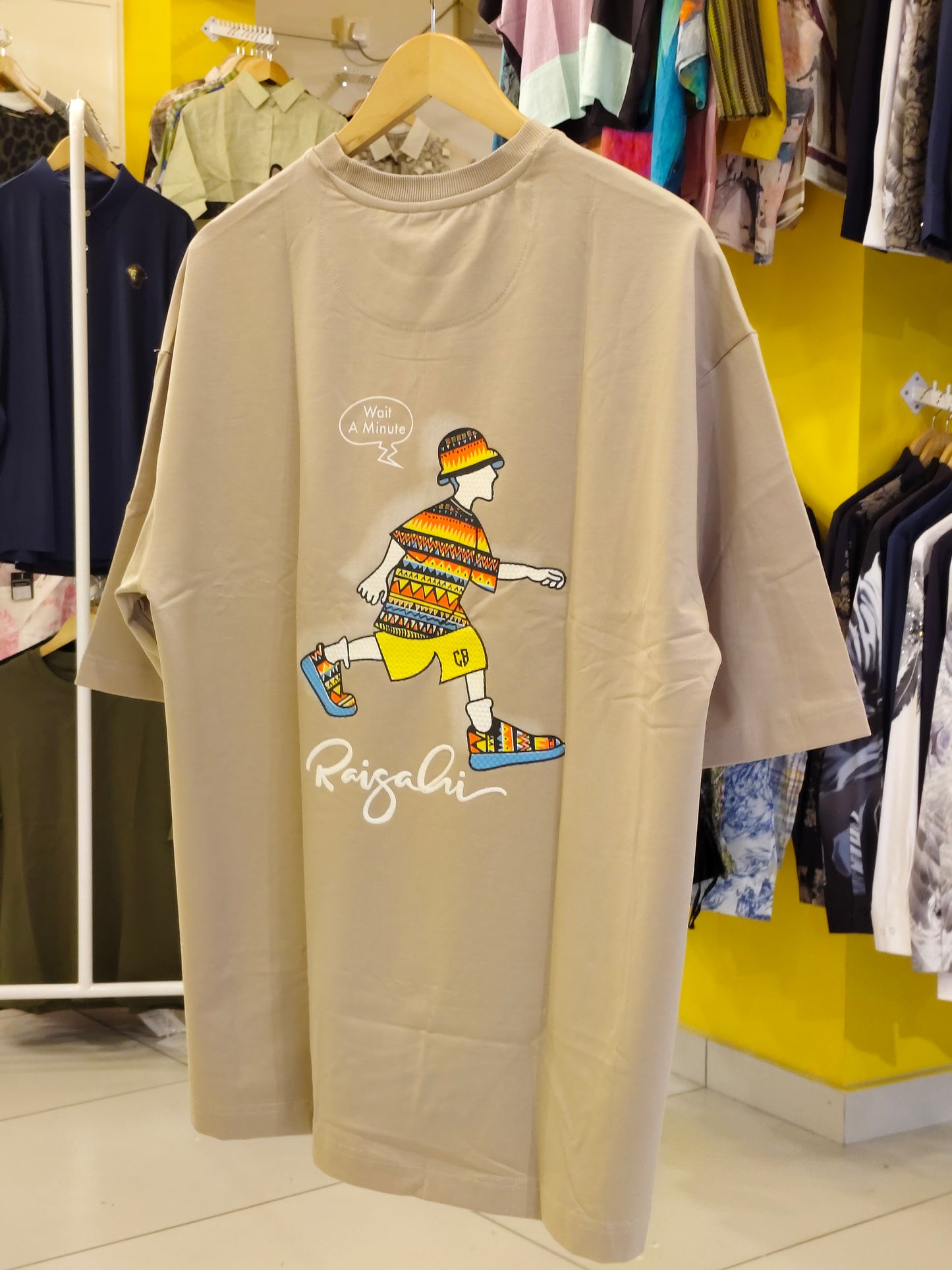 NEXT Printed Oversized Fit Round Neck T-shirt (XXL)