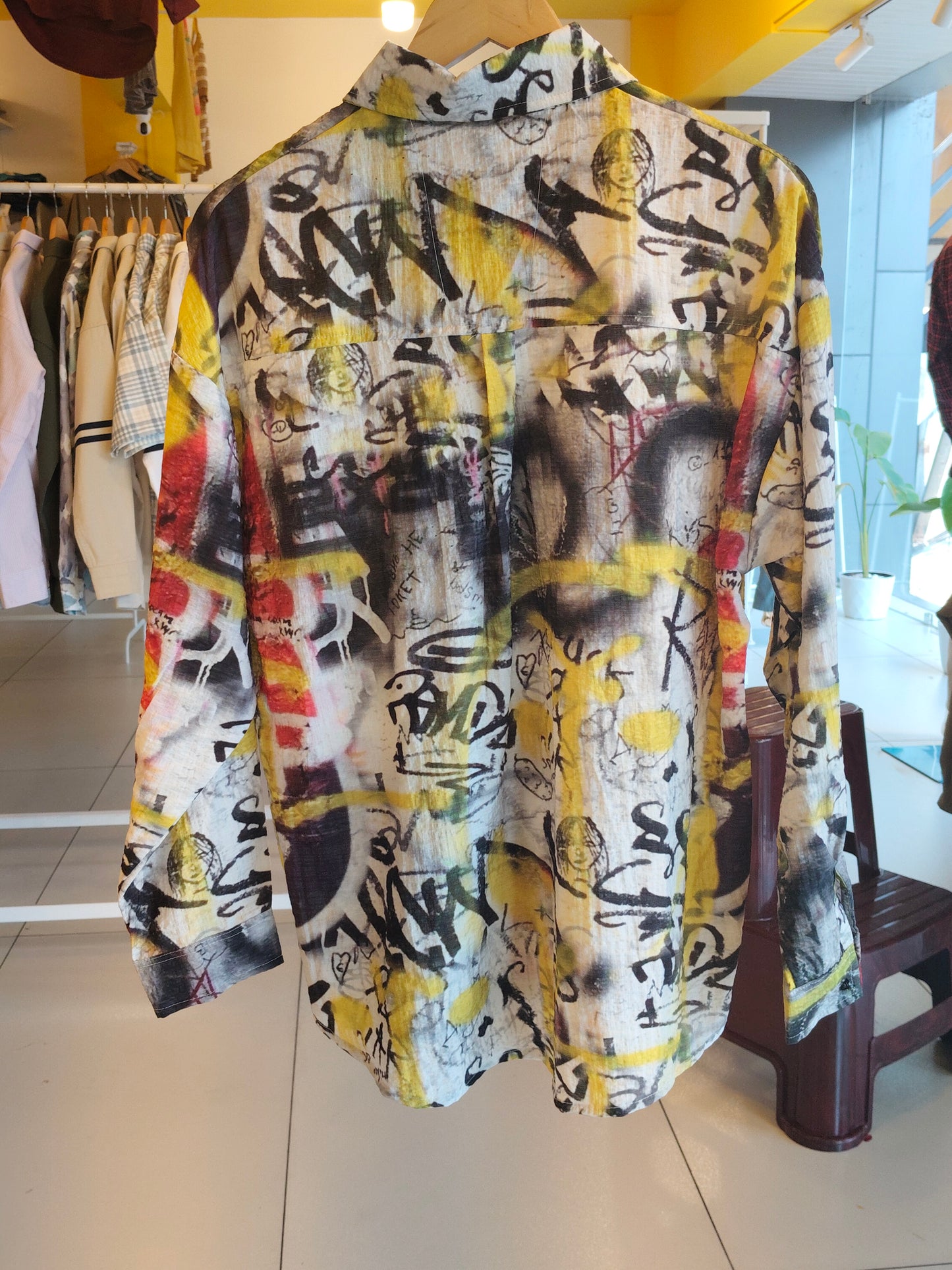 NEXT Printed Oversized Fit Shirt (Large)