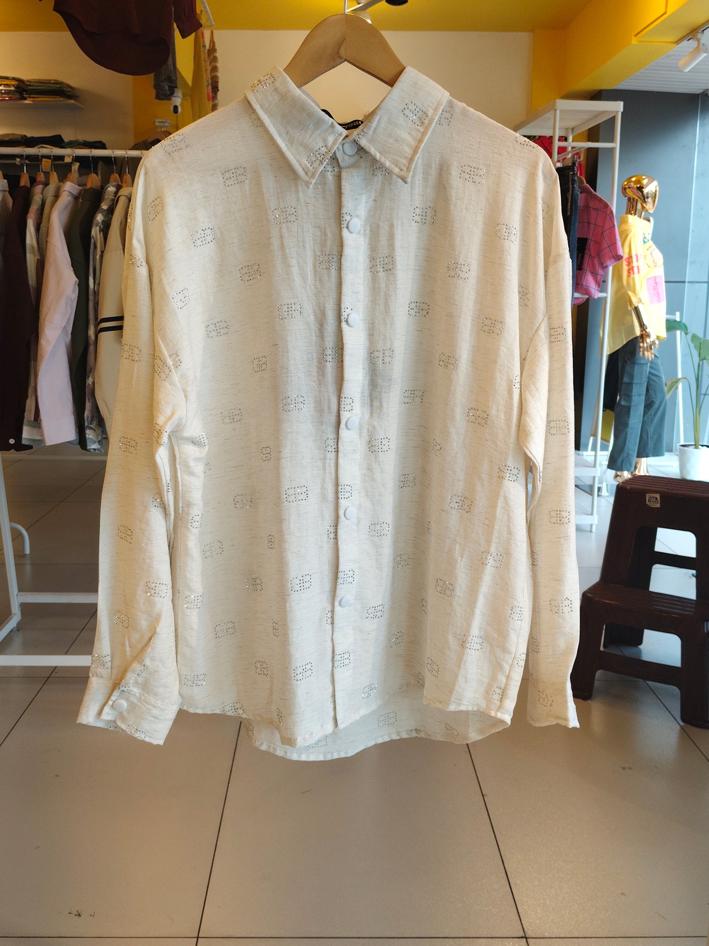 NEXT Printed Oversized Fit Shirt (Large)