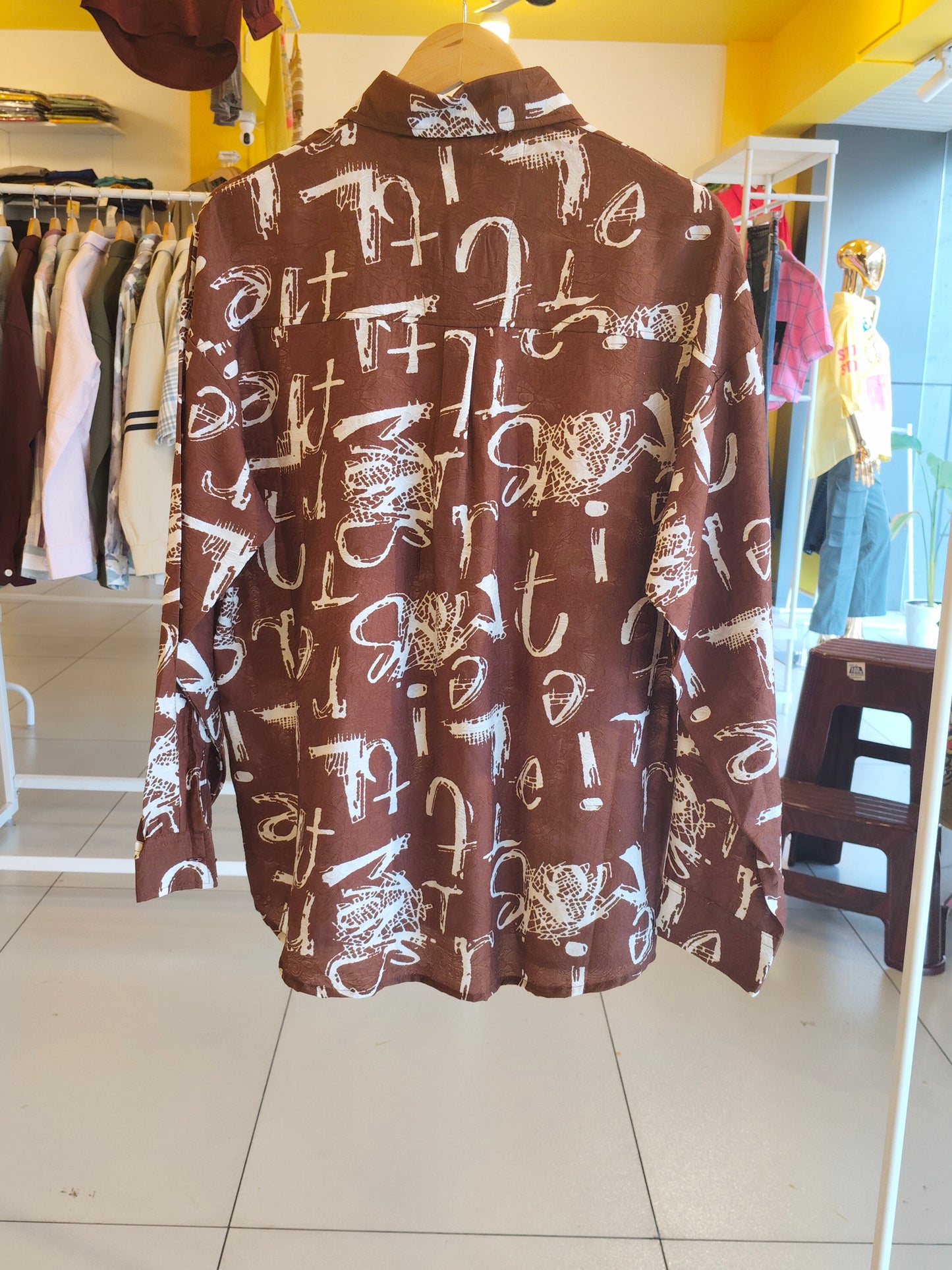 NEXT Printed Oversized Fit Shirt (Large)