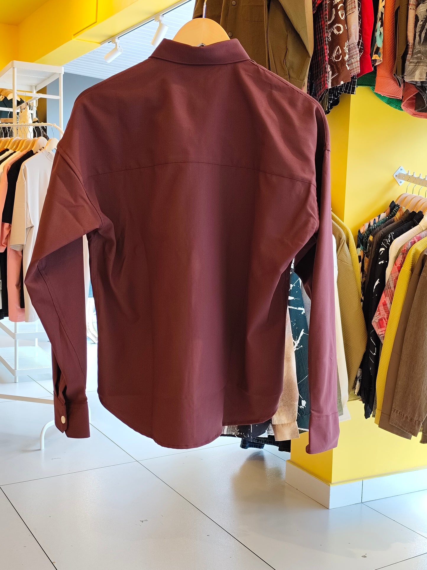 Oversized Drop Shoulder Shirt For Men (Large)