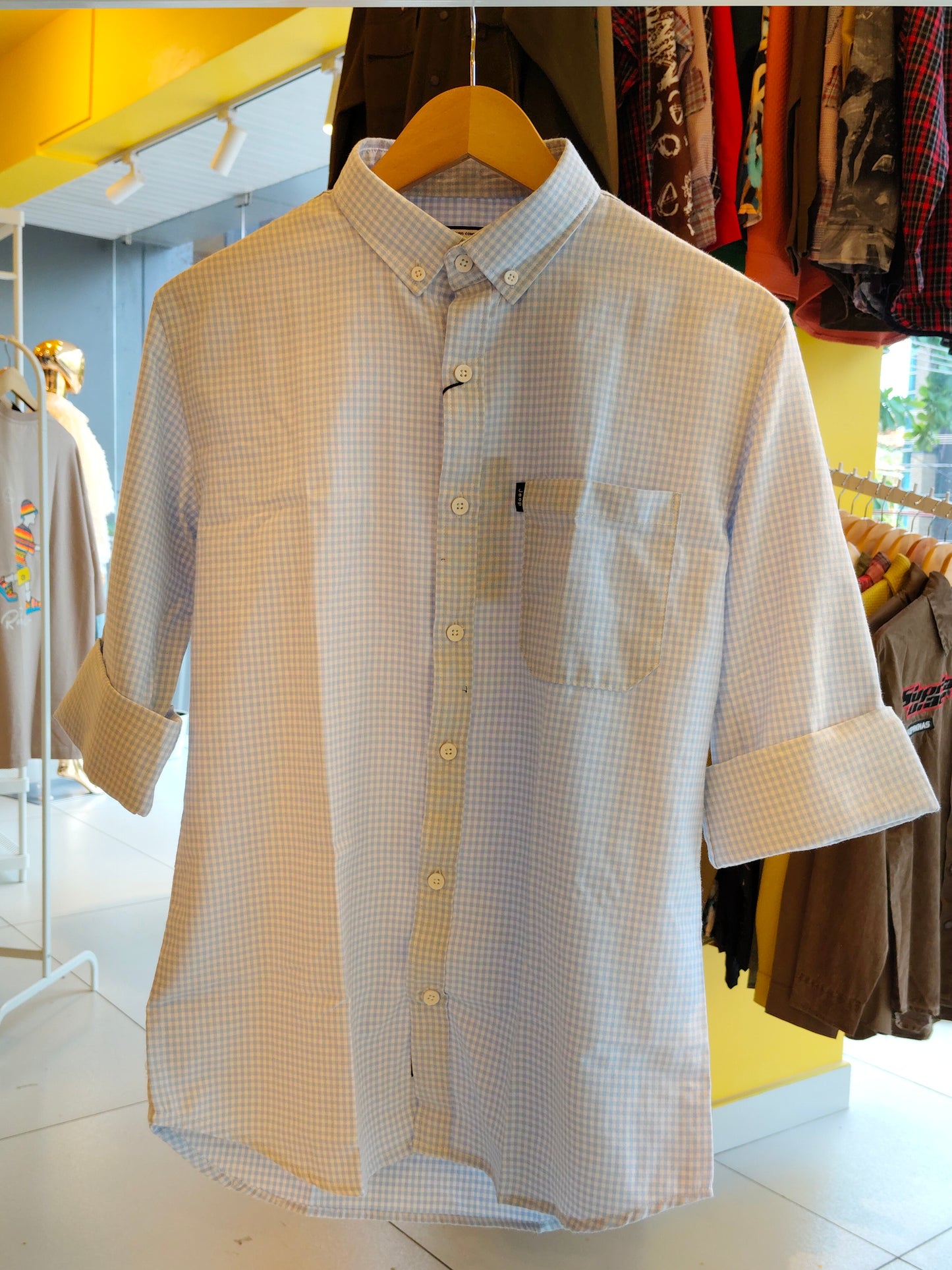 Oversized Drop Shoulder Shirt For Men (Large)