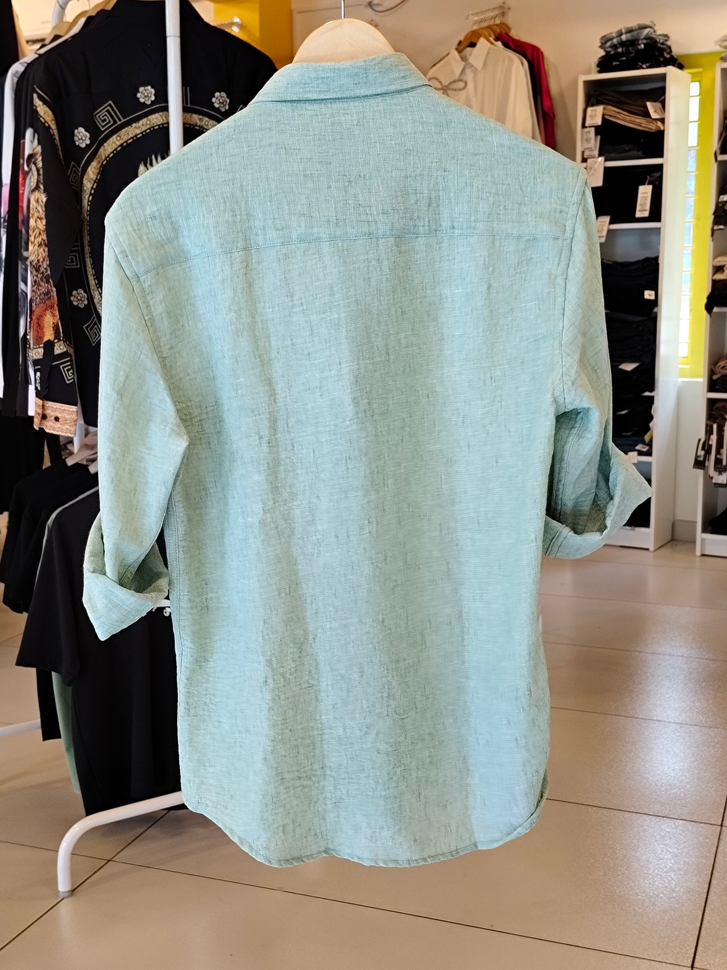 Oversized Drop Shoulder Shirt For Men (Large)