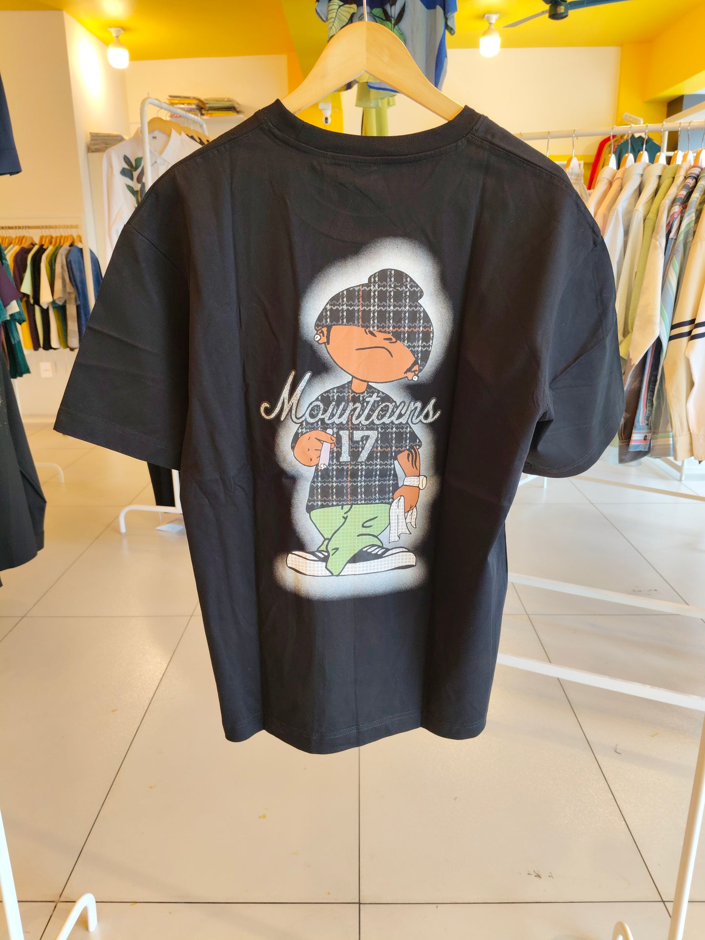 NEXT Printed Oversized Fit Round Neck T-shirt (Large)
