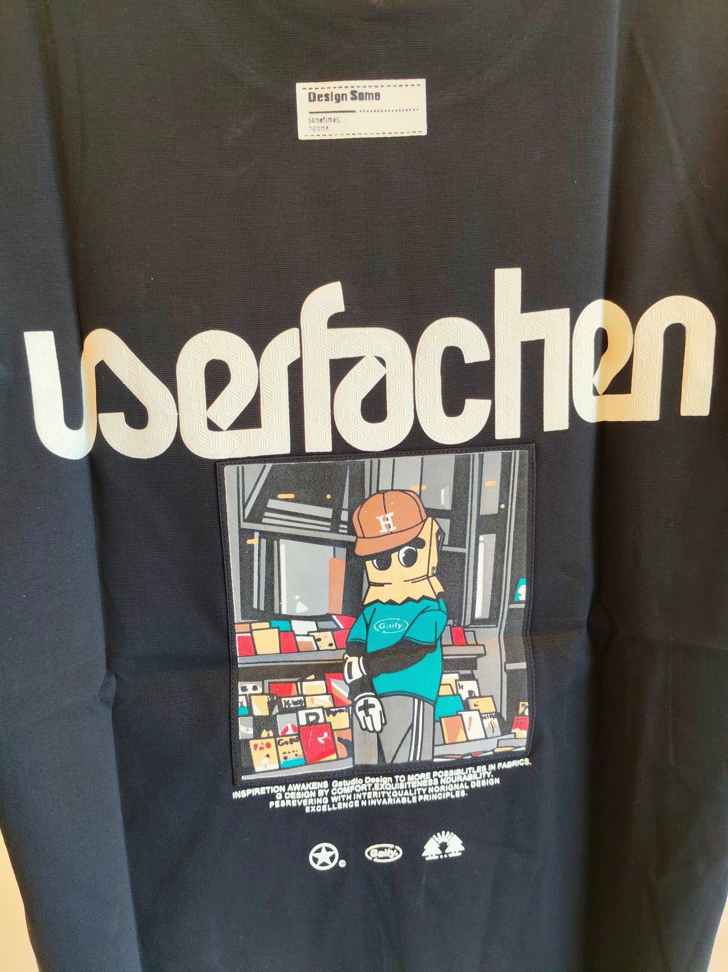 NEXT Printed Oversized Fit Round Neck T-shirt (Large)