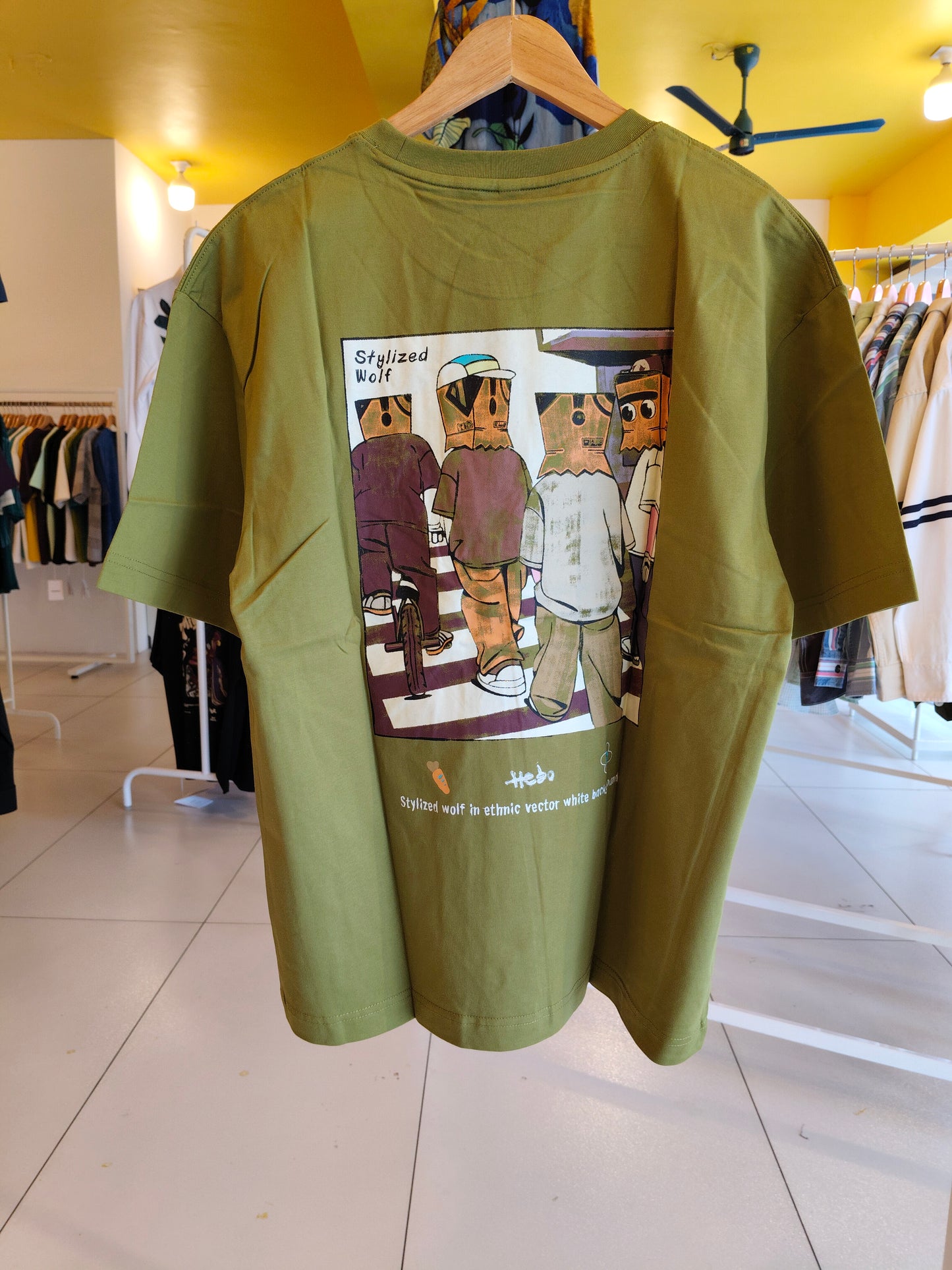 NEXT Printed Oversized Fit Round Neck T-shirt (Large)