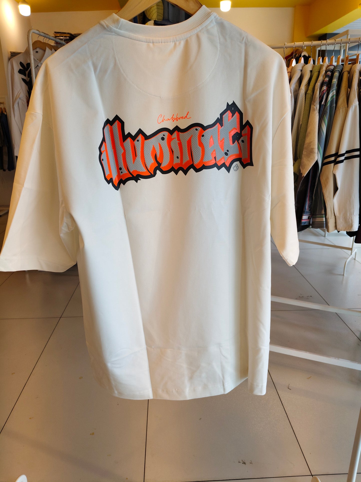 NEXT Printed Oversized Fit Round Neck T-shirt (XL)