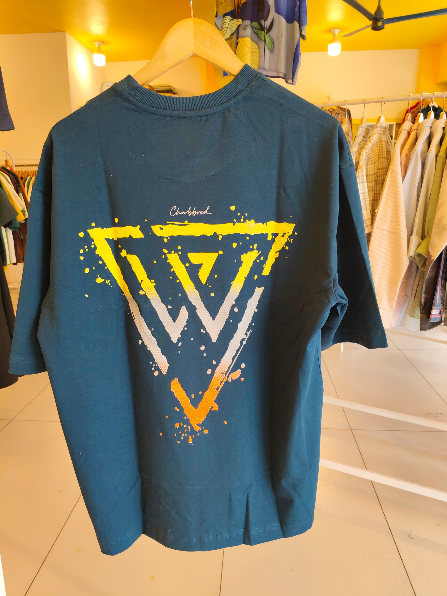 NEXT Printed Oversized Fit Round Neck T-shirt (XL)