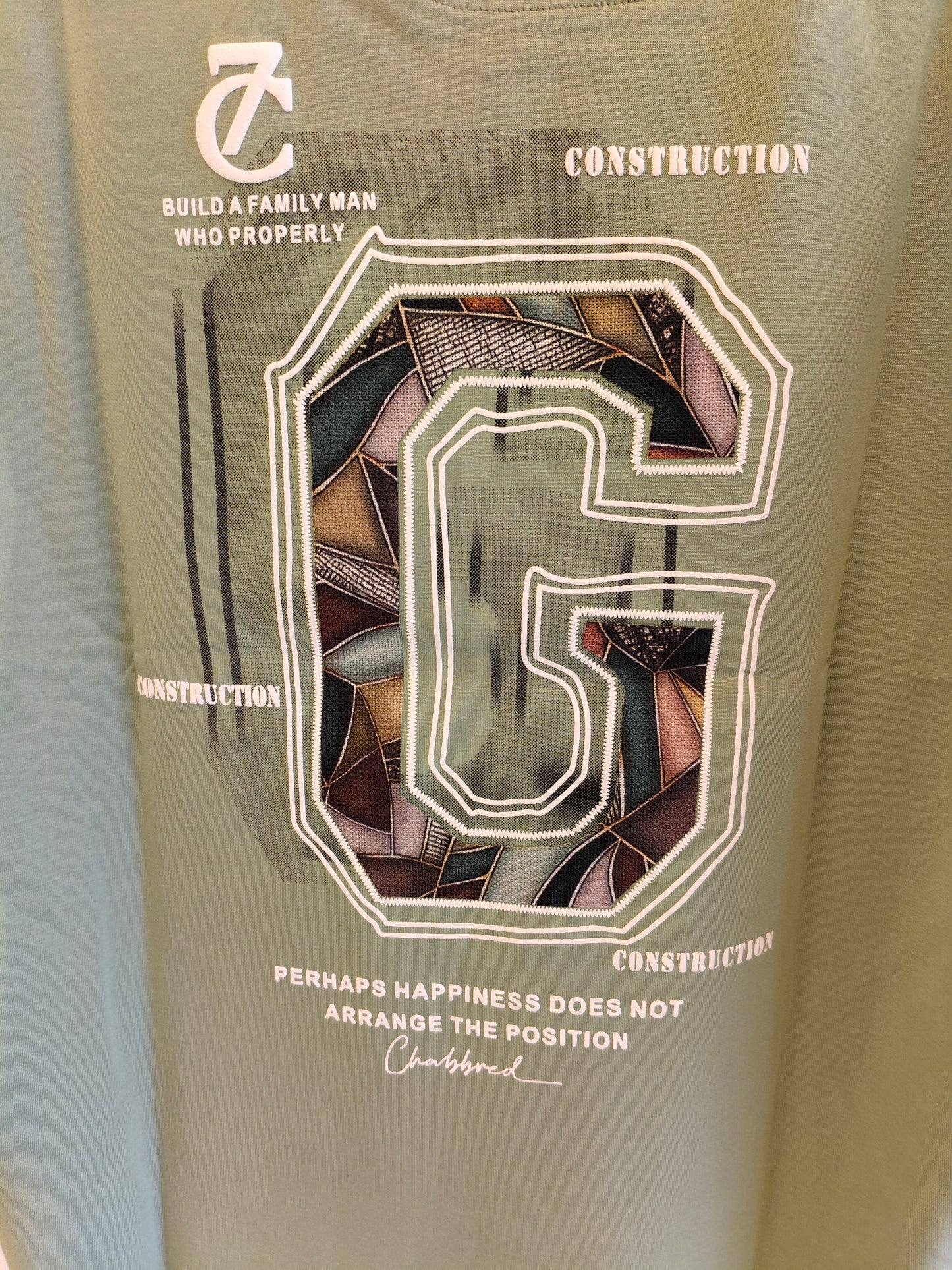 NEXT Printed Oversized Fit Round Neck T-shirt (LARGE)