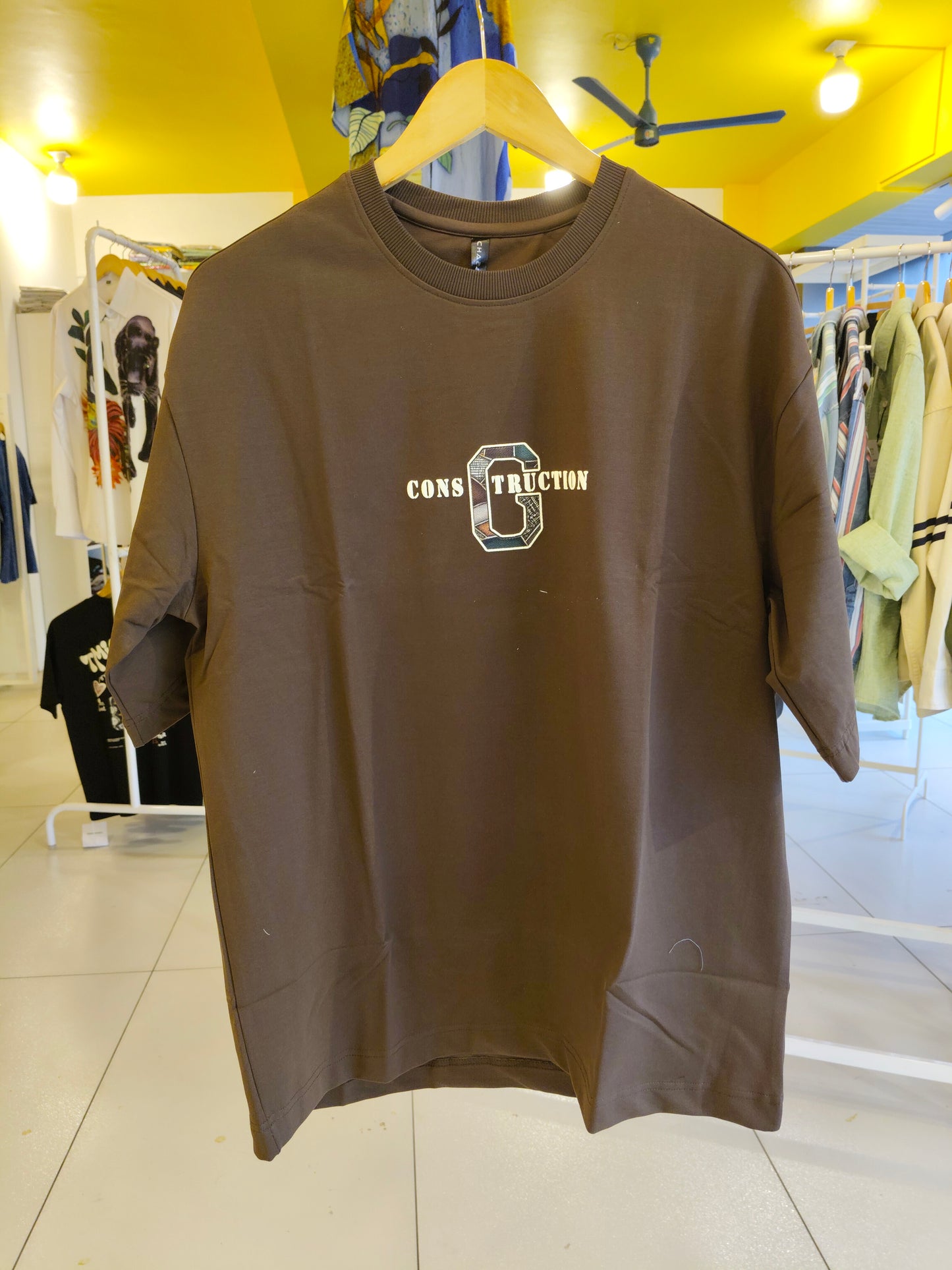 NEXT Printed Oversized Fit Round Neck T-shirt (LARGE)
