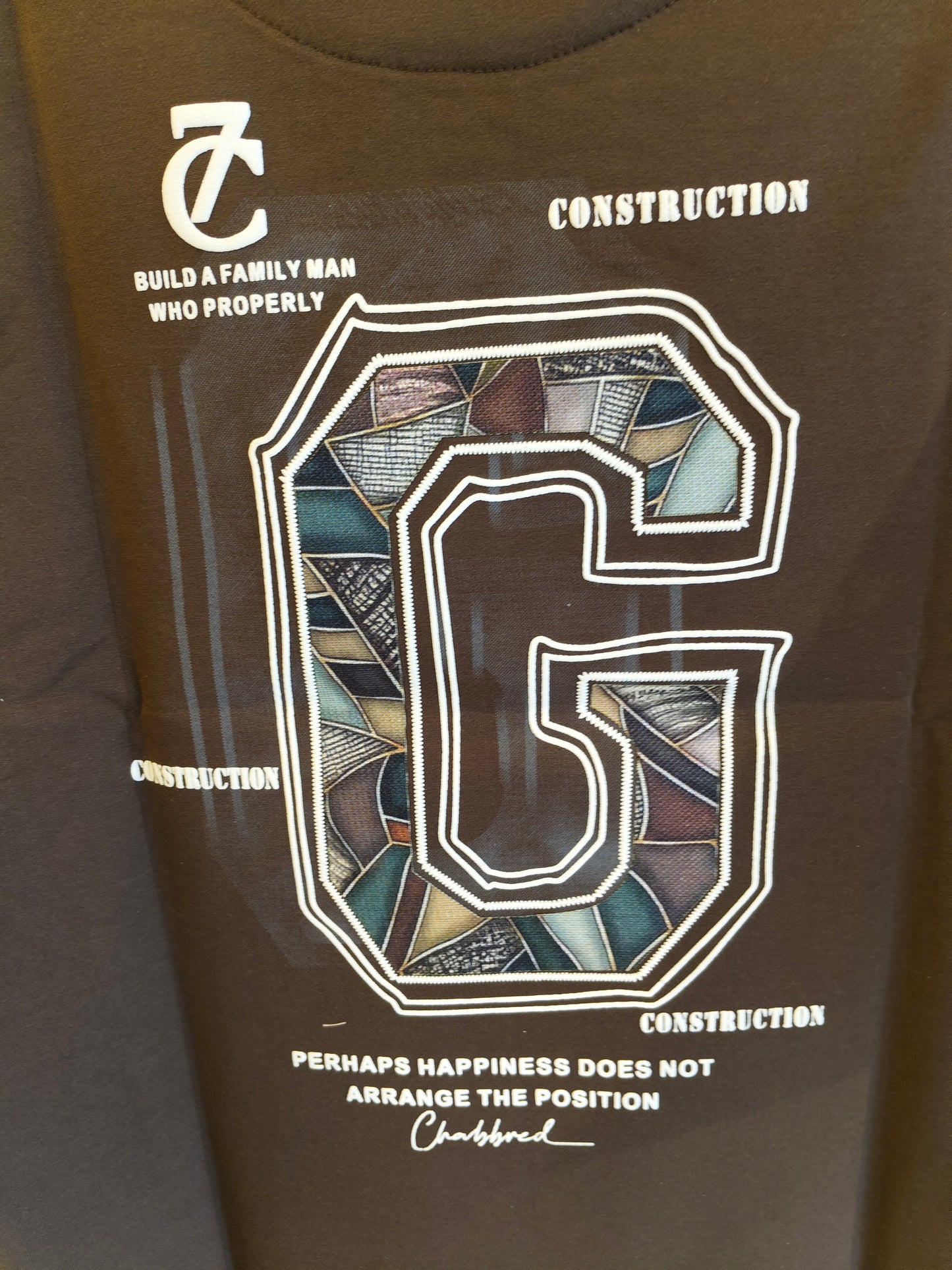 NEXT Printed Oversized Fit Round Neck T-shirt (LARGE)