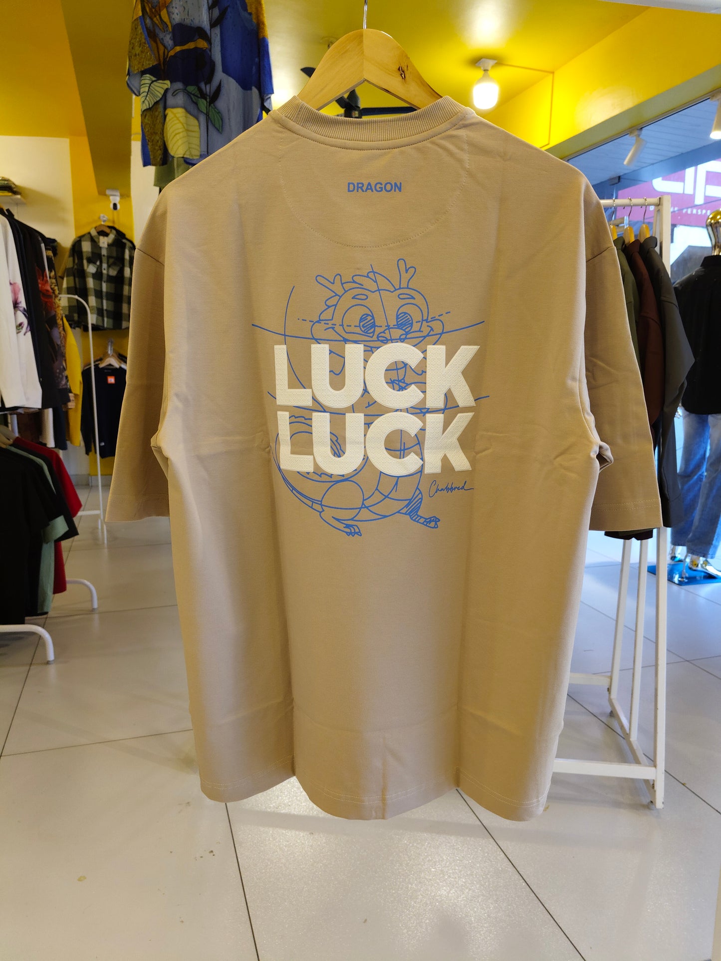 NEXT Printed Oversized Fit Round Neck T-shirt (LARGE)