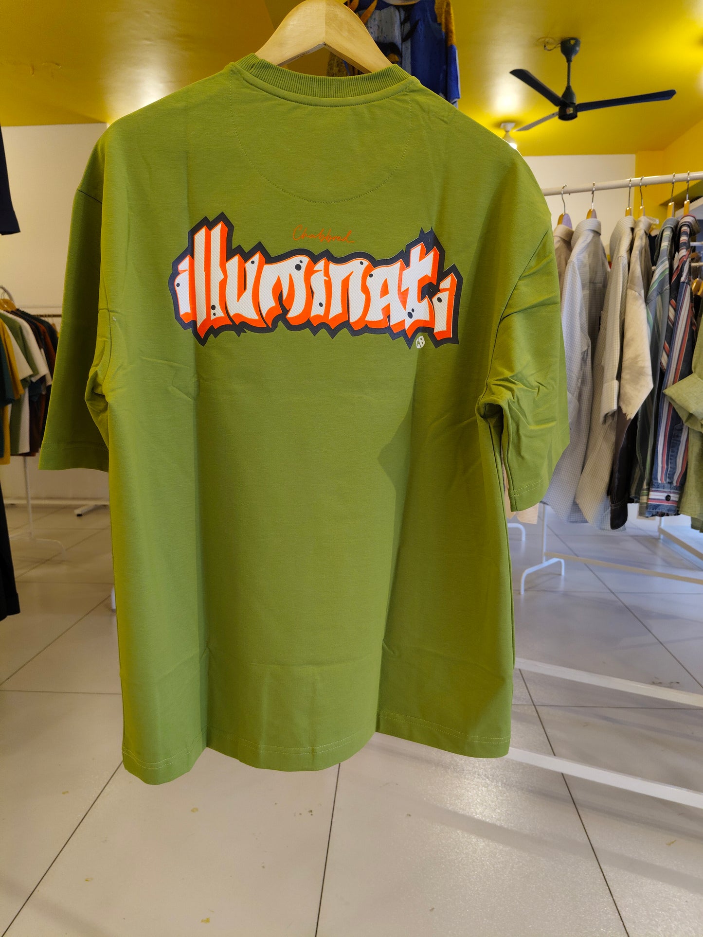 NEXT Printed Oversized Fit Round Neck T-shirt (LARGE)