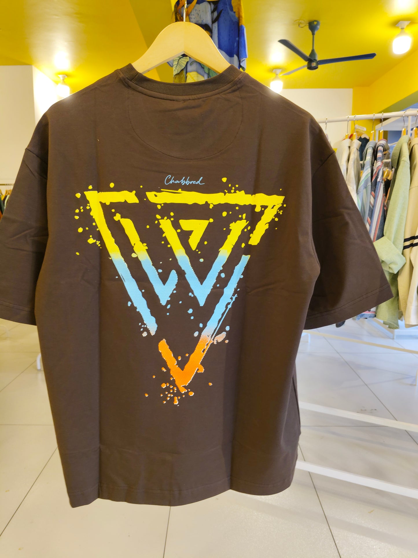 NEXT Printed Oversized Fit Round Neck T-shirt (LARGE)