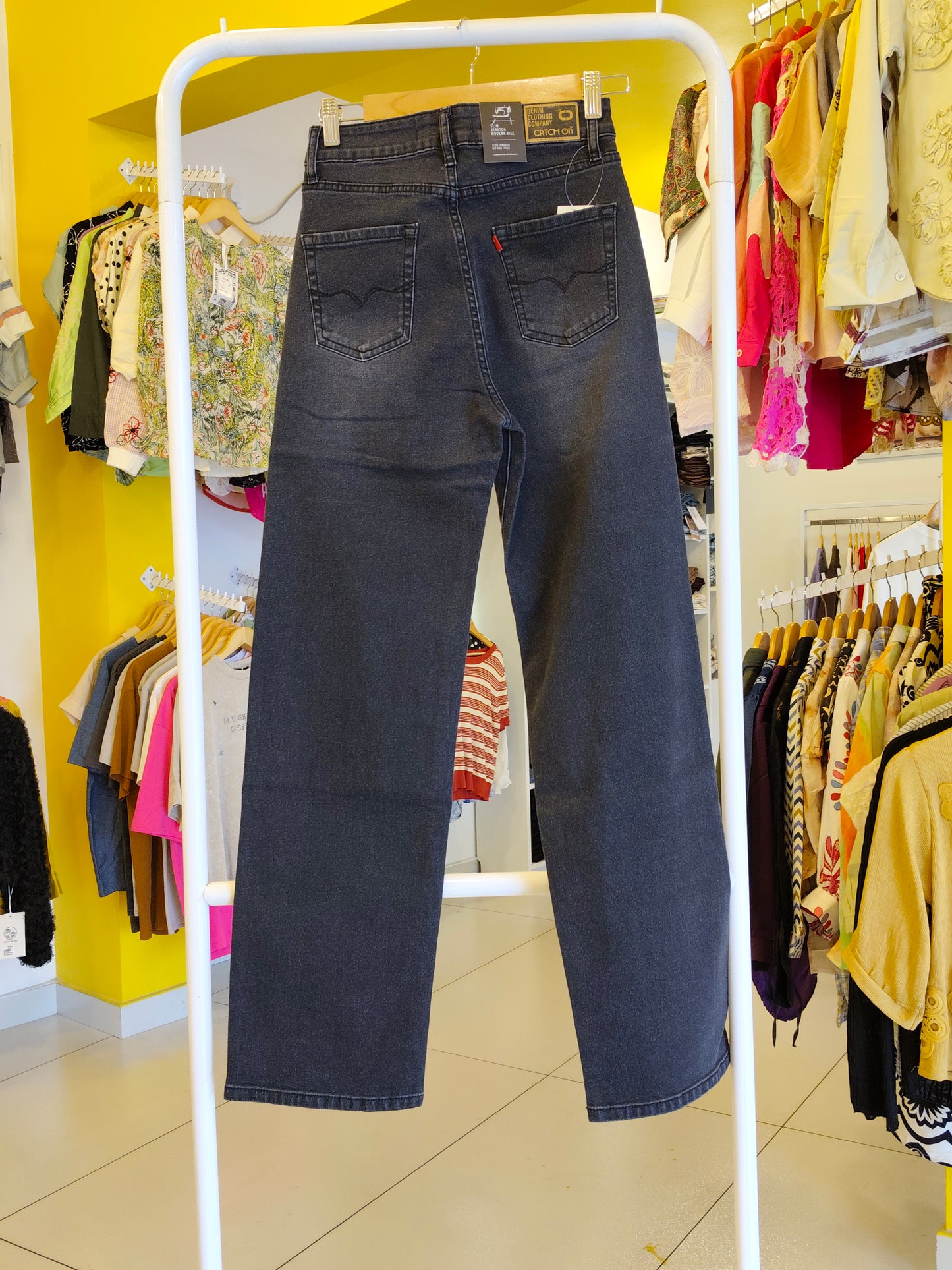 Ladies Wide Leg Denim Jeans For Women (Size 30)