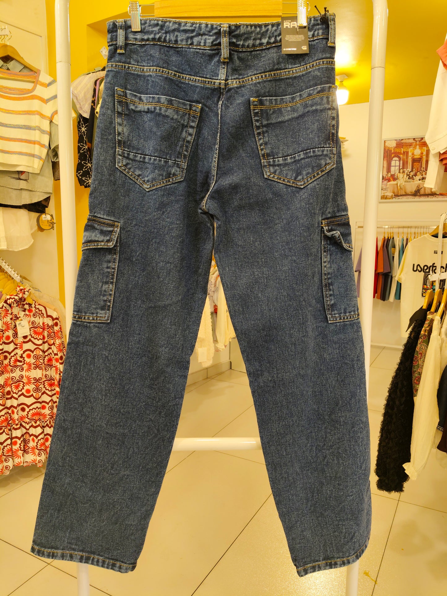 Cargo Denim Jeans For Men (Size 28)
