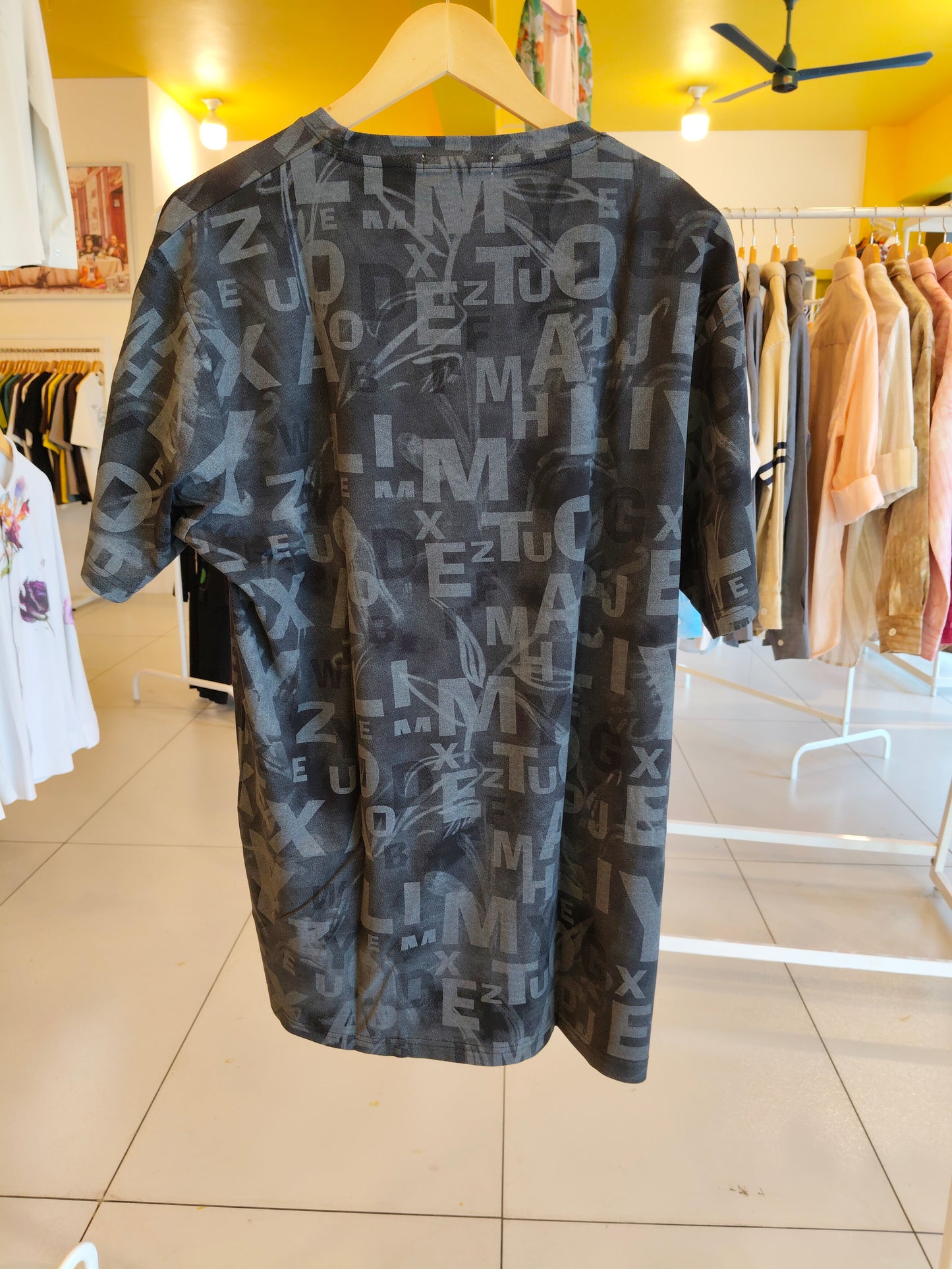 NEXT Printed Oversized Fit Round Neck T-shirt (4XL)