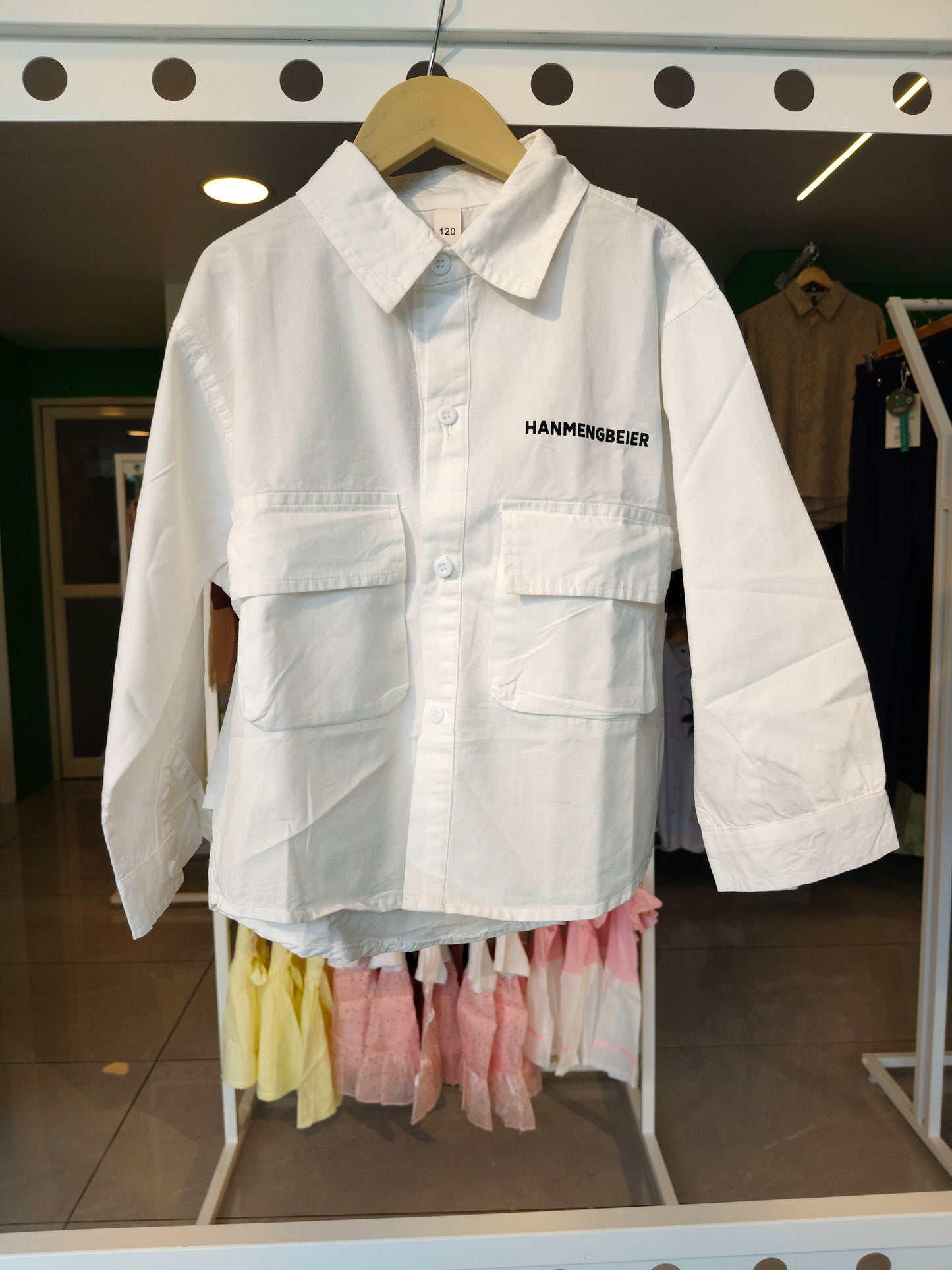 Oversized Drop Shoulder Shirt for Boys (SIZE 100)