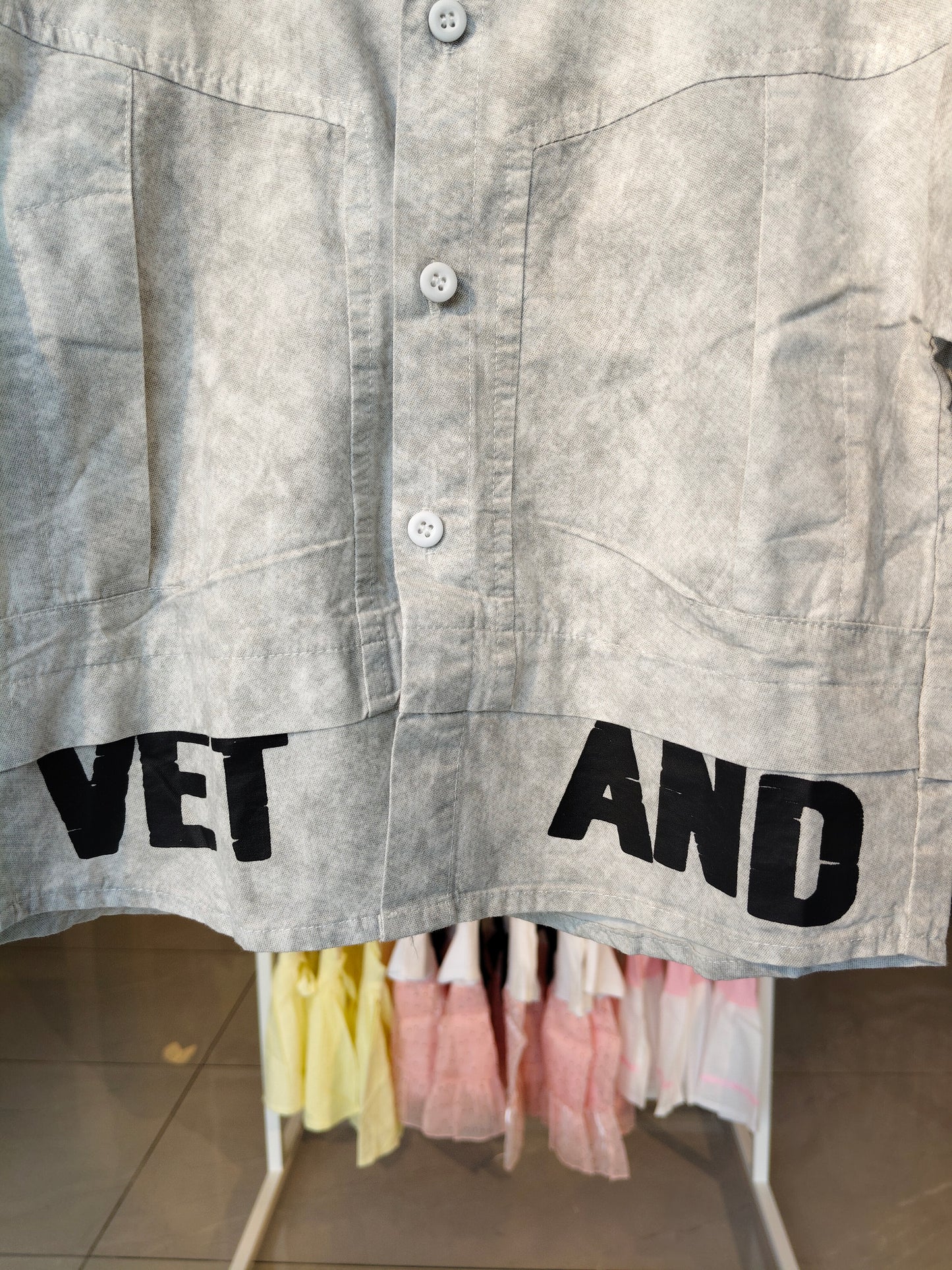 Oversized Drop Shoulder Shirt for Boys (SIZE 120)