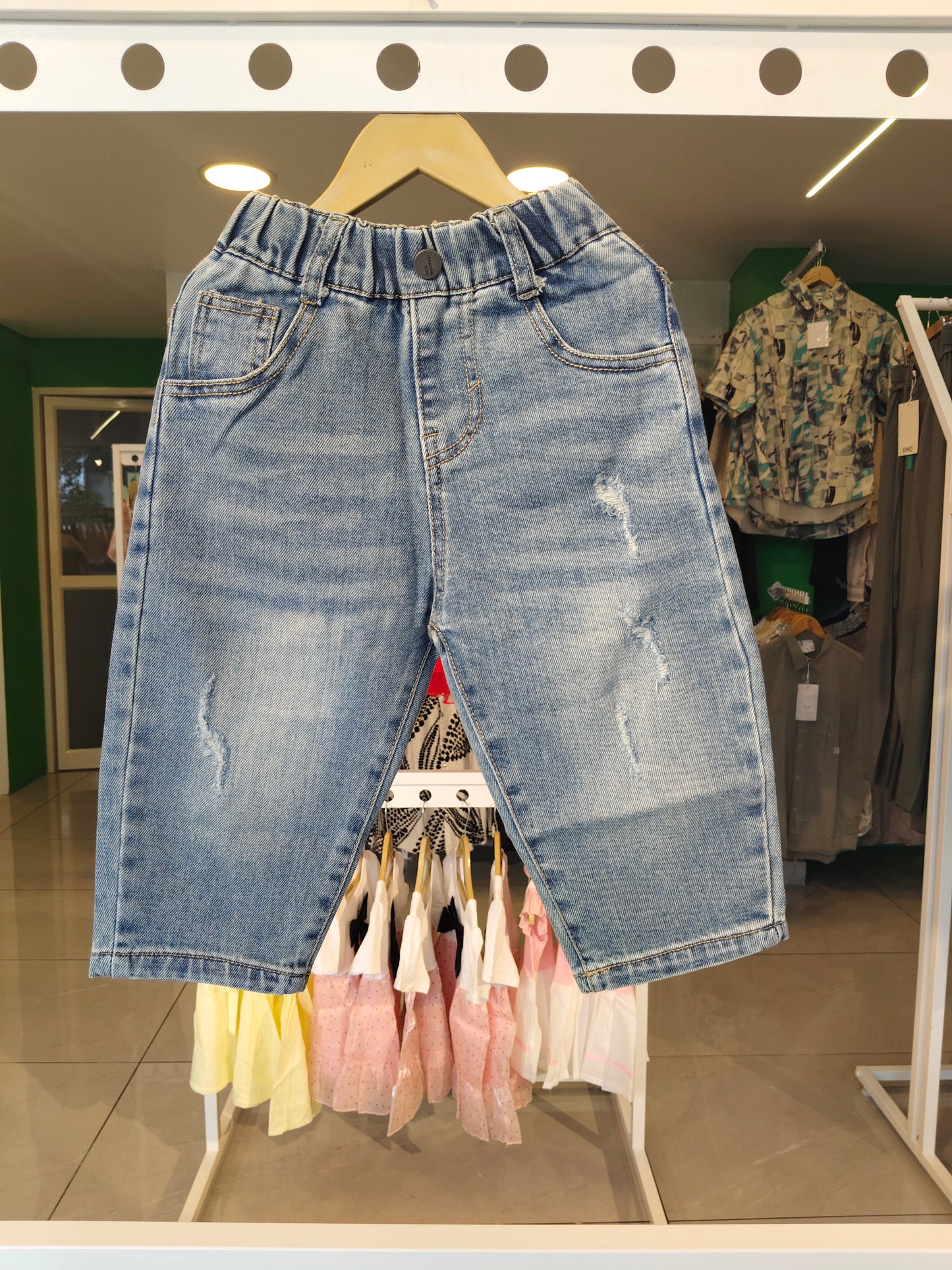 Kids Ripped Denim Jeans (2XL)