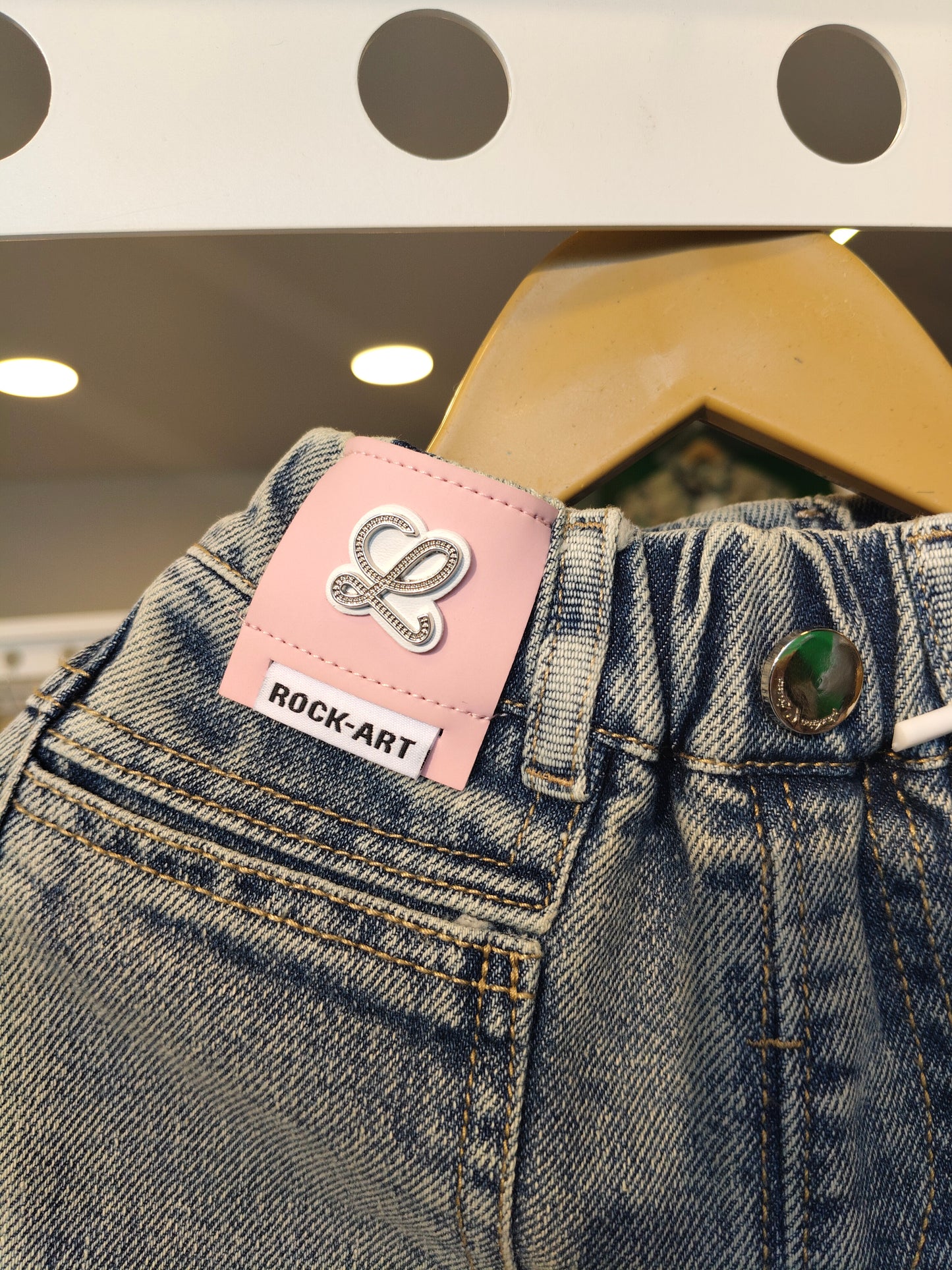 Bell Bottom Denim Jeans for Girls (SIZE 110)