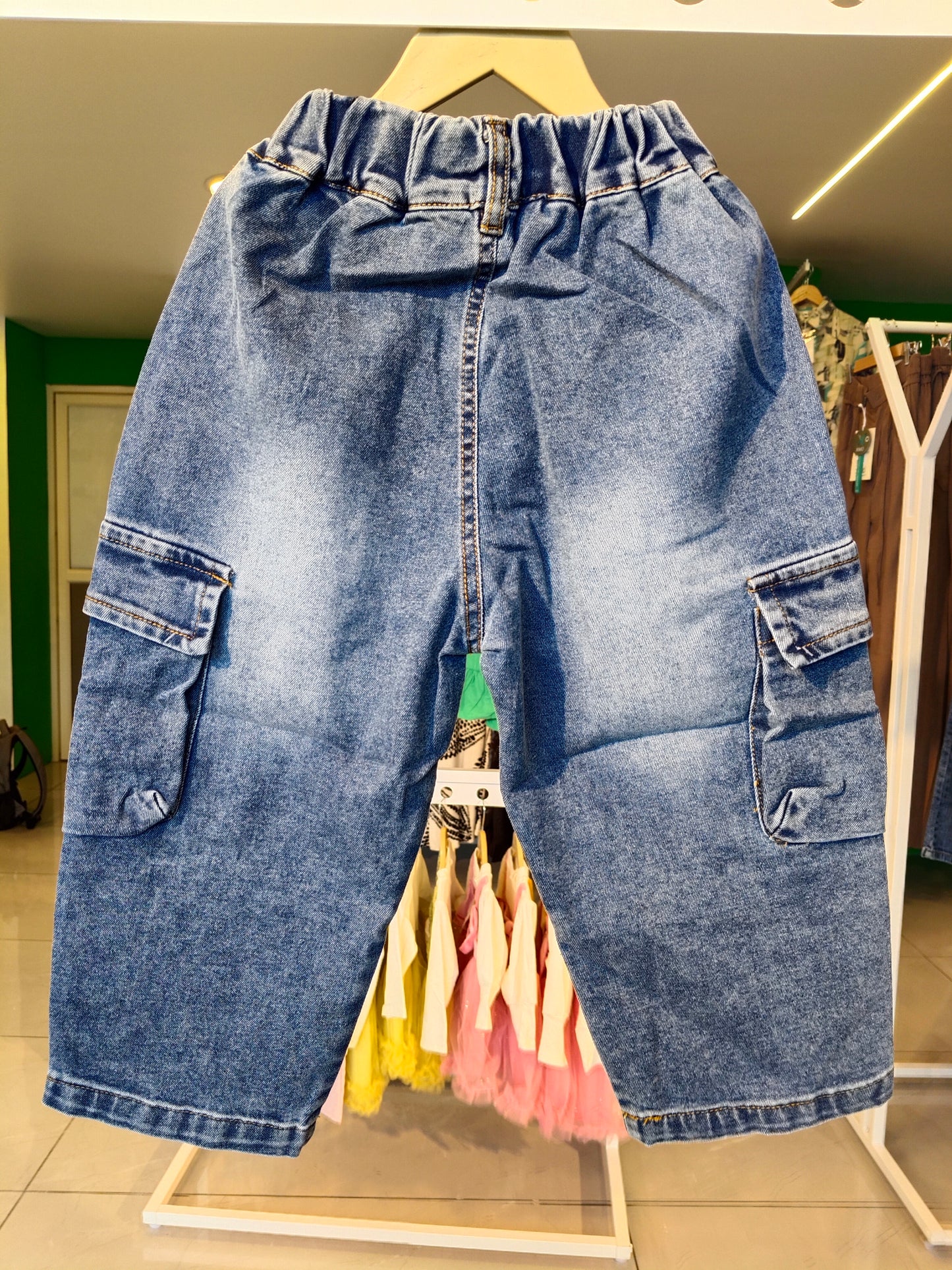 Cargo Denim Jeans for Kids (SIZE 110)