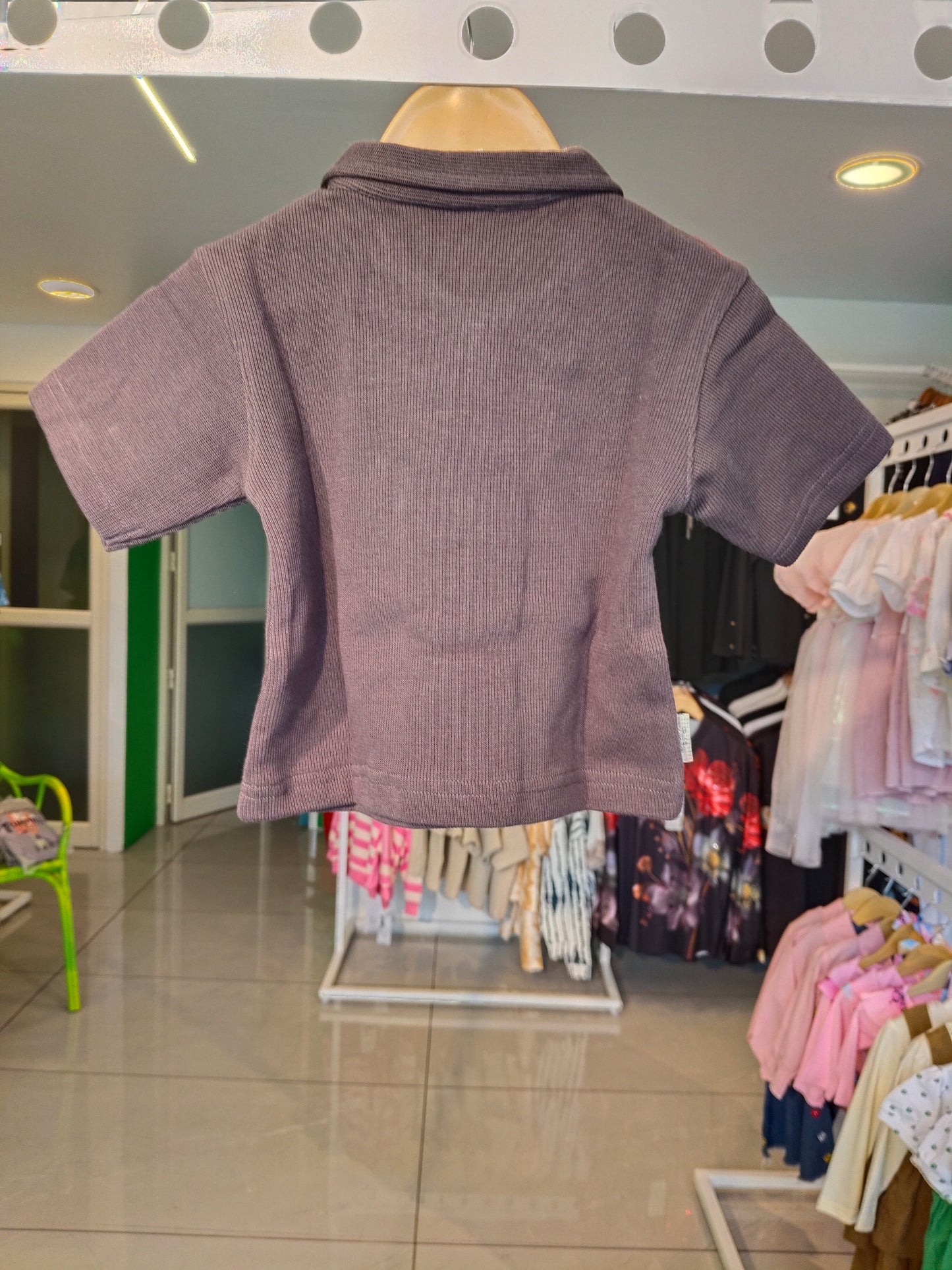 Kids' Zip-Up Polo T-Shirt (1 year)