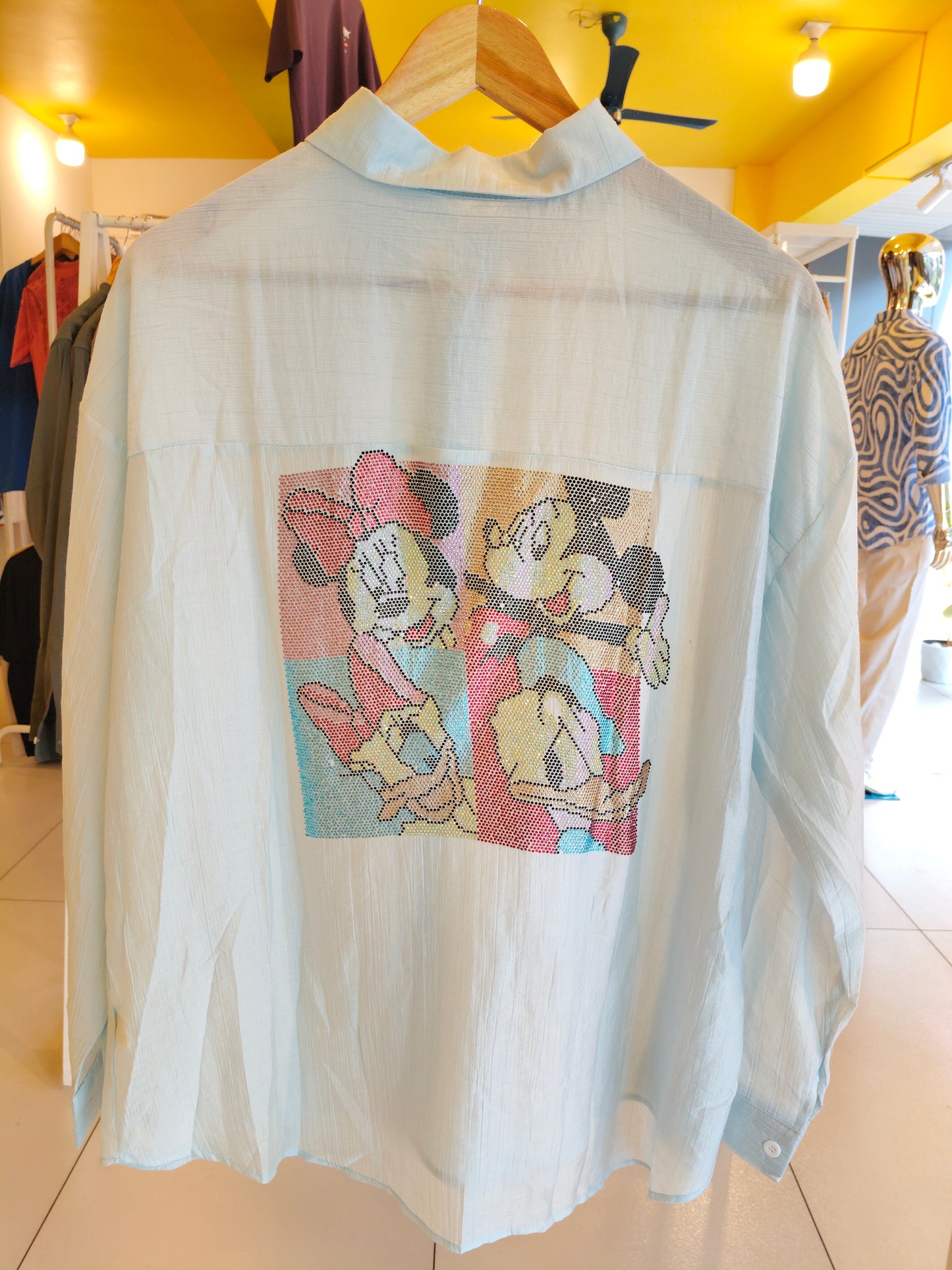 Ladies Shirt with Stone Work (FREE SIZE)