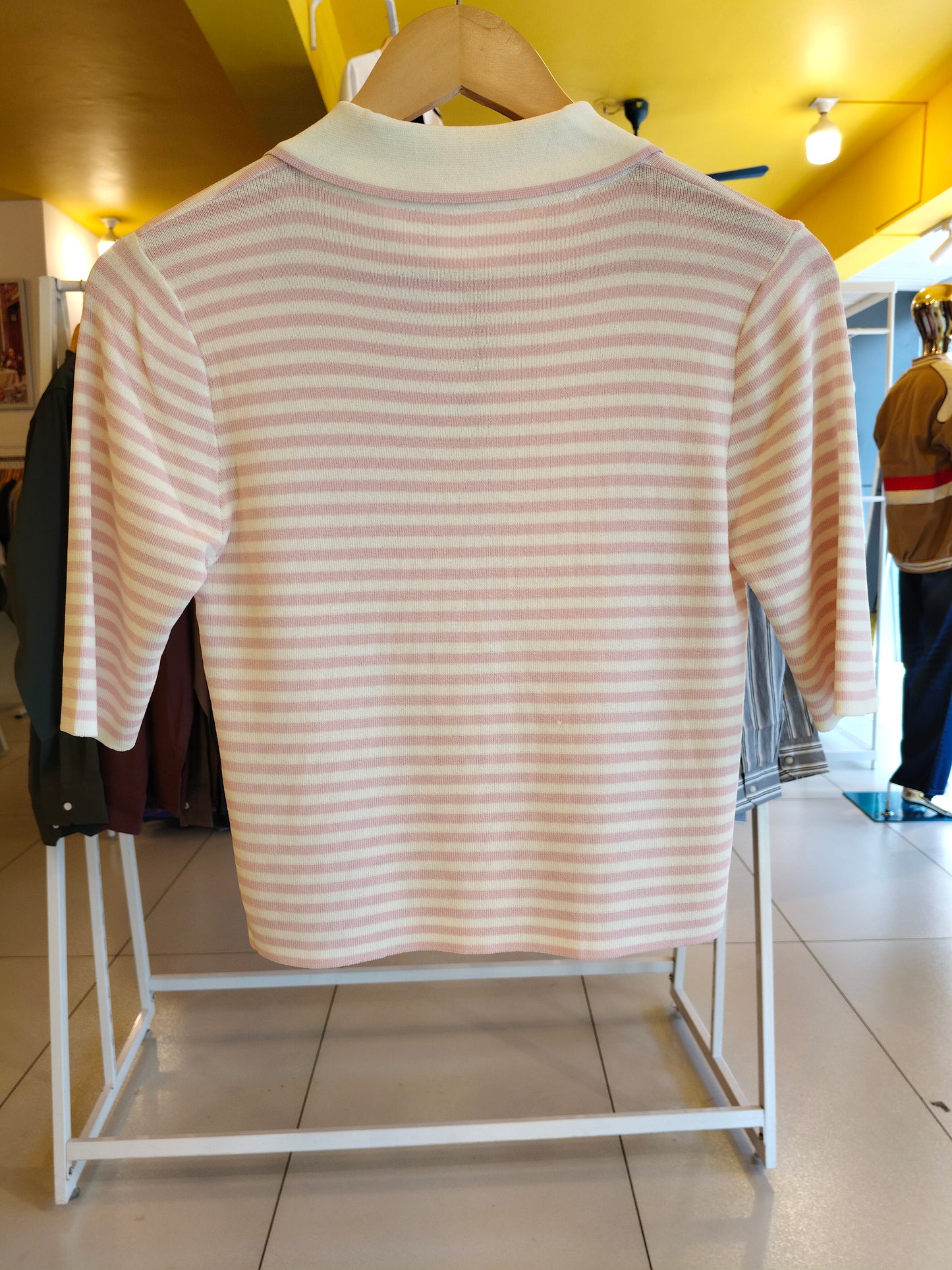 Quarter Zip Polo T-shirt for Women (FREE SIZE)