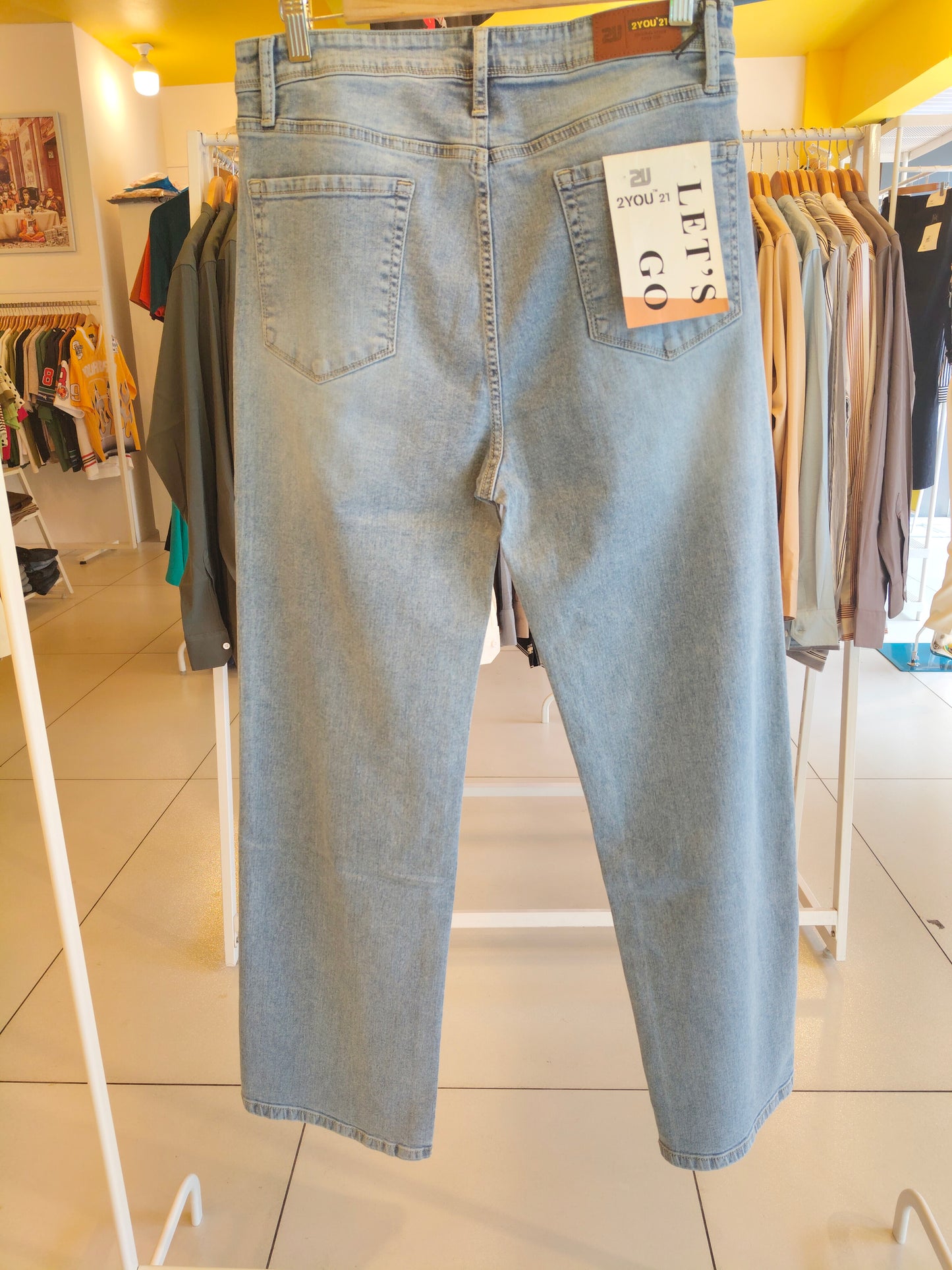 Straight Fit Denim Jeans for Women (Size 32)