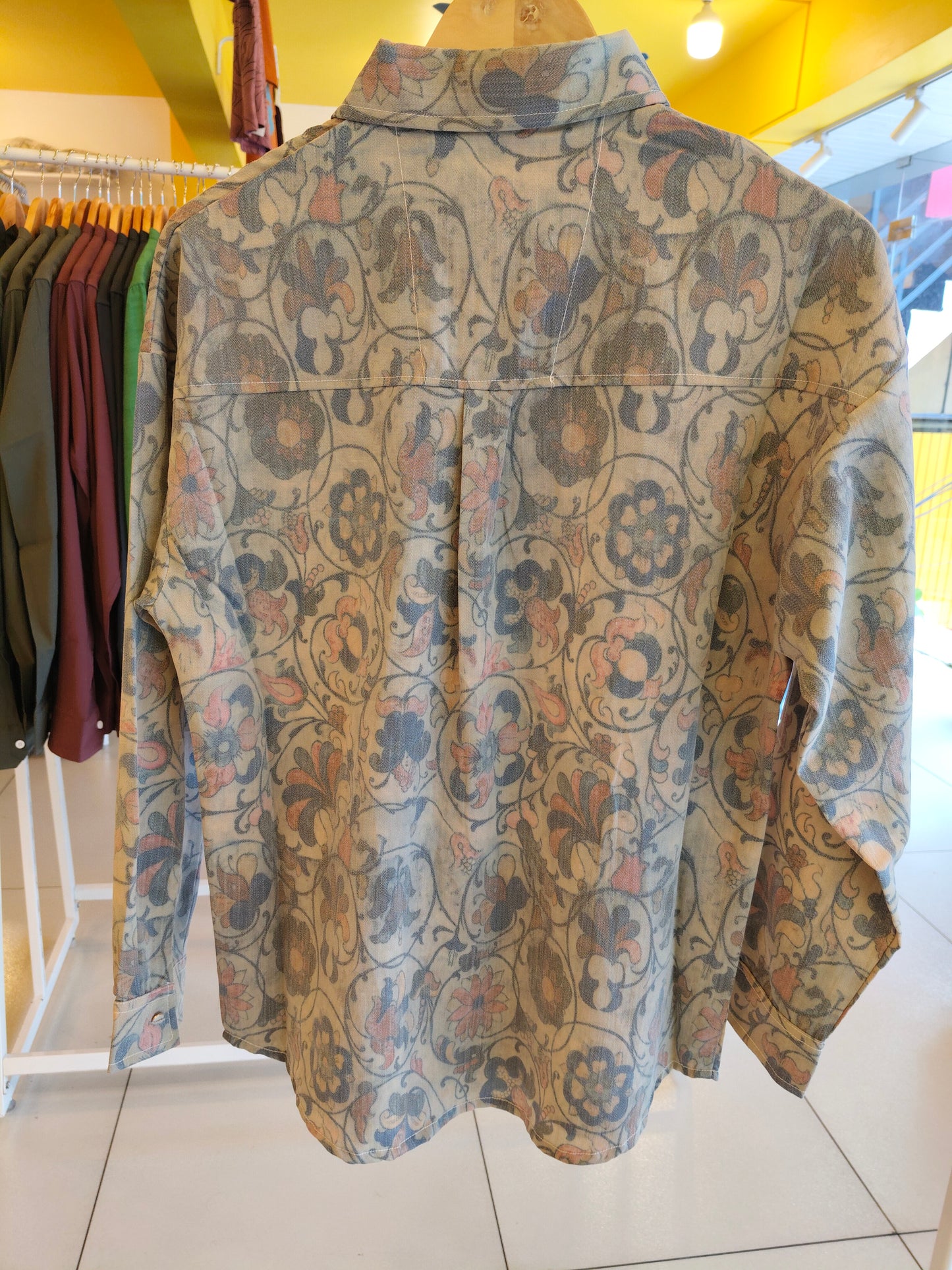 Men's Oversized Printed Shirt (MEDIUM)