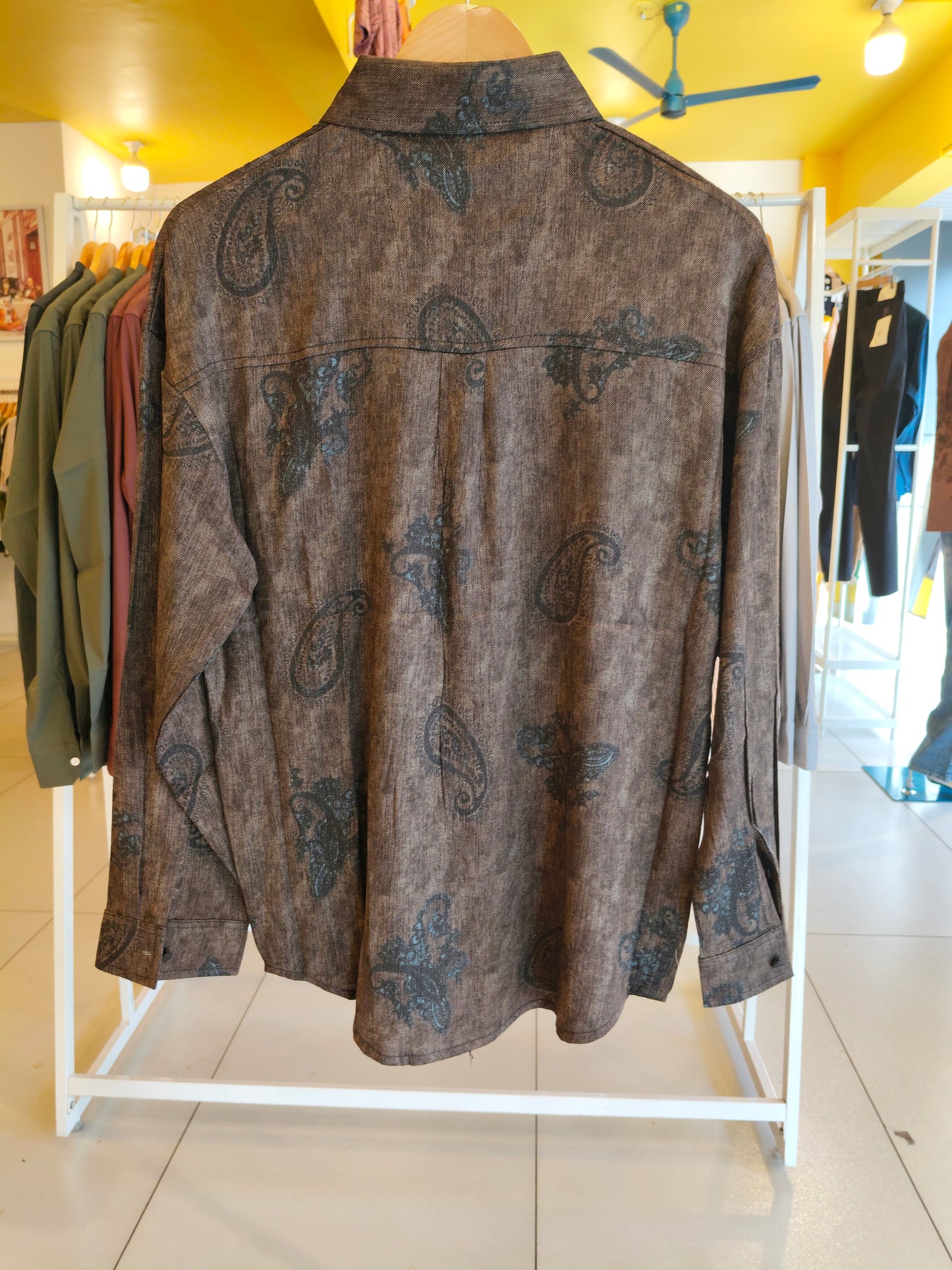 Men's Oversized Printed Shirt (MEDIUM)