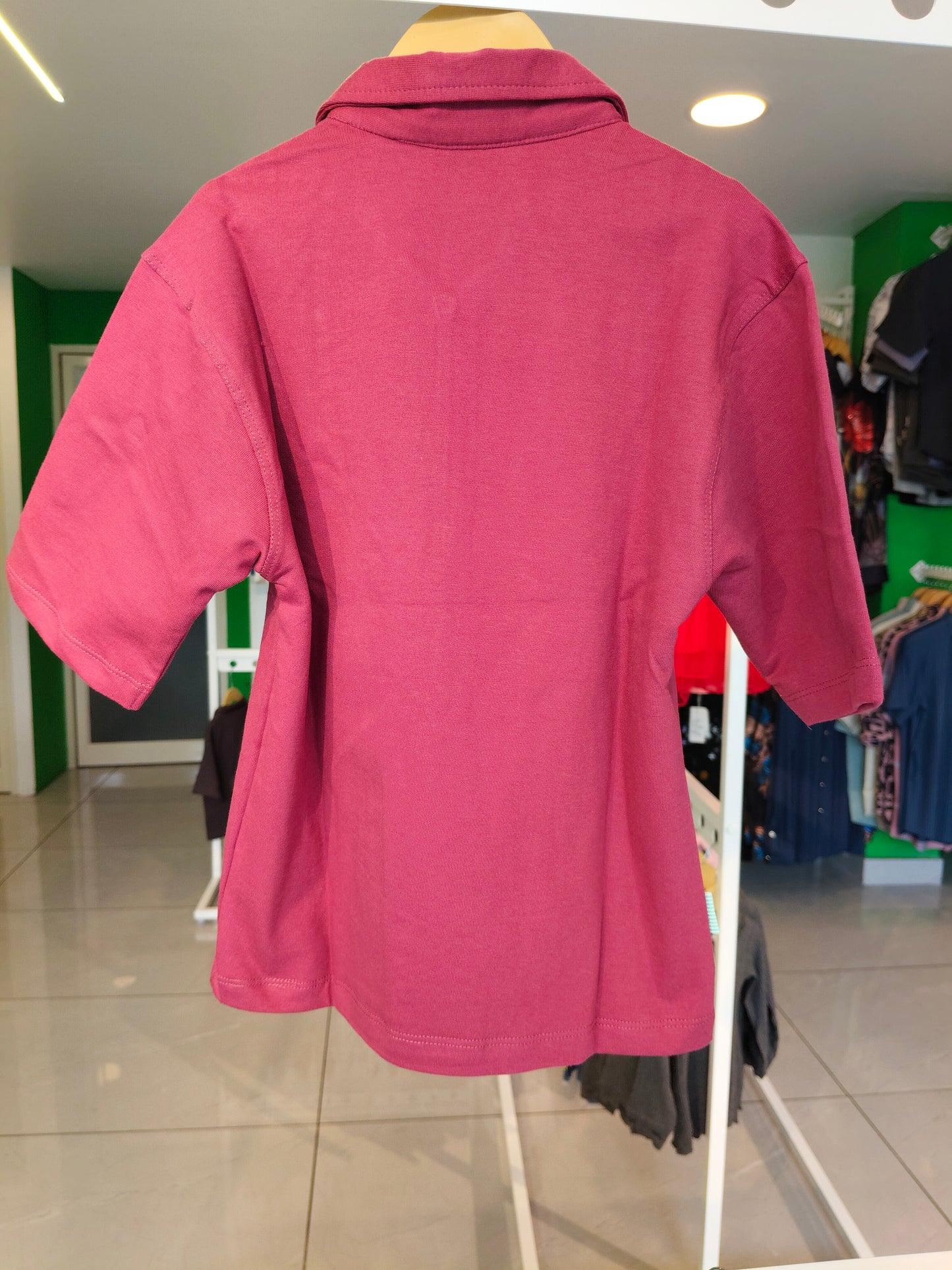 Kids' Zip-Up Polo T-Shirt(6 year)