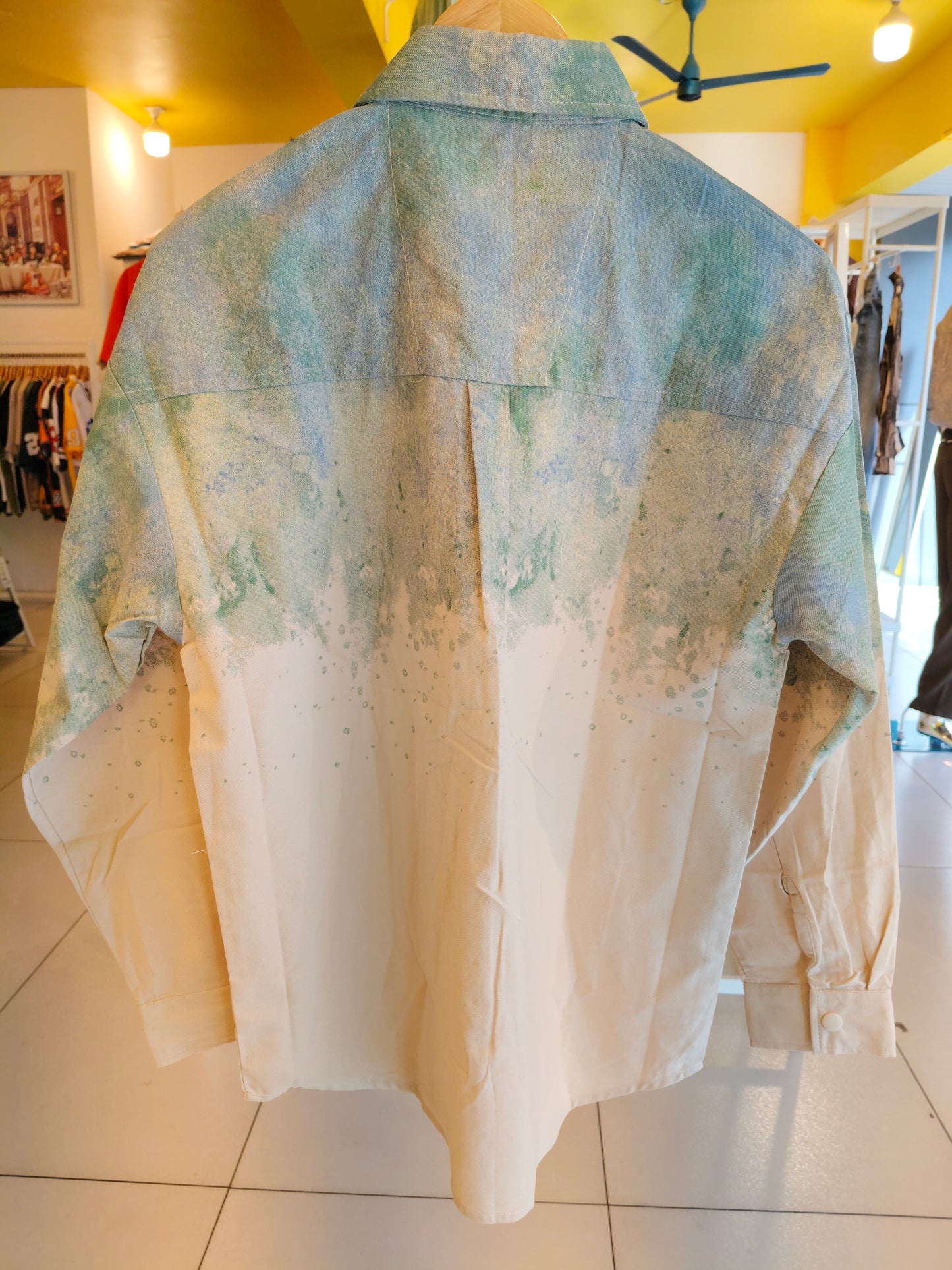 Men's Oversized Printed Shirt (LARGE)