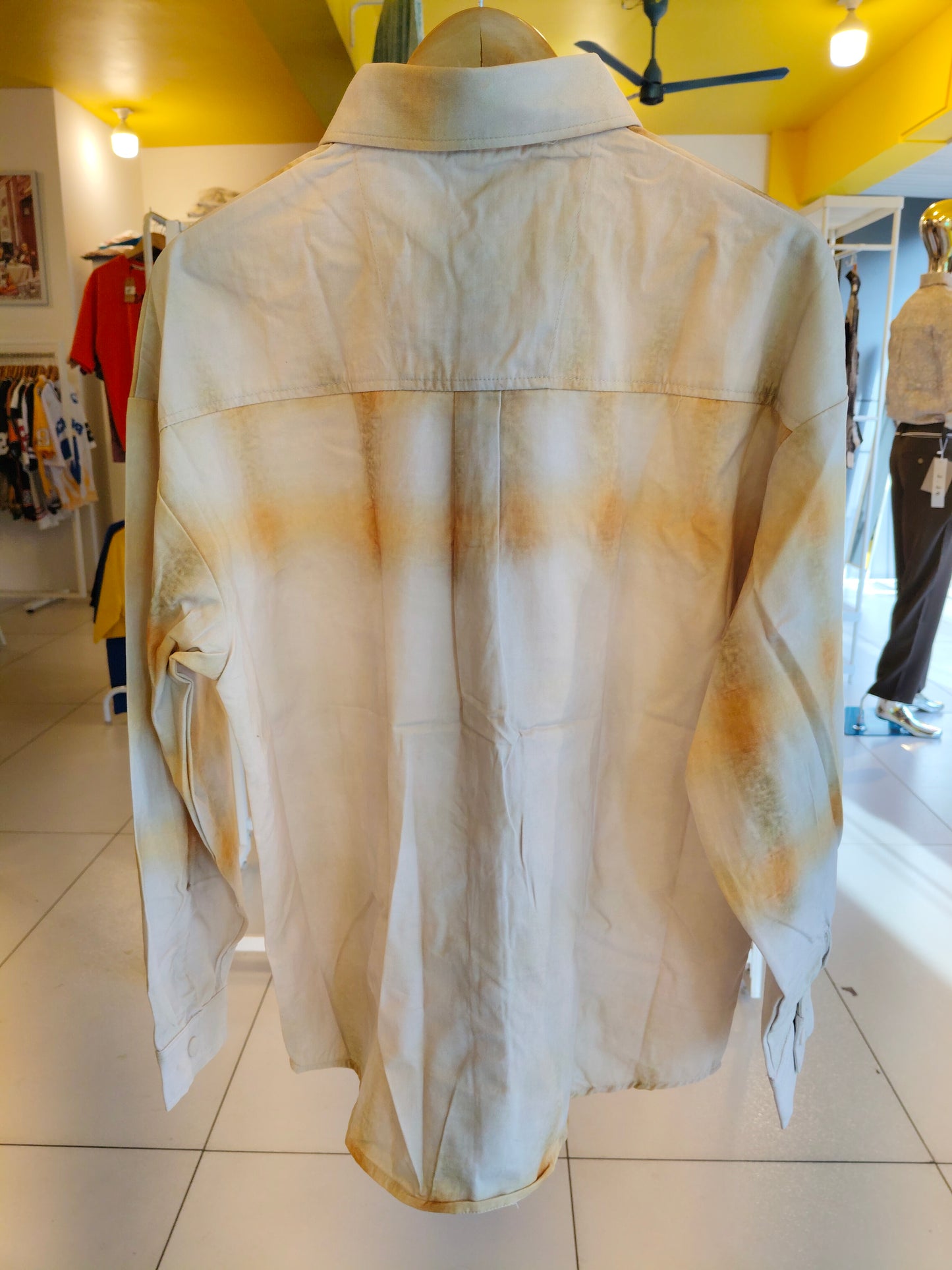 Men's Oversized Printed Shirt (XL)