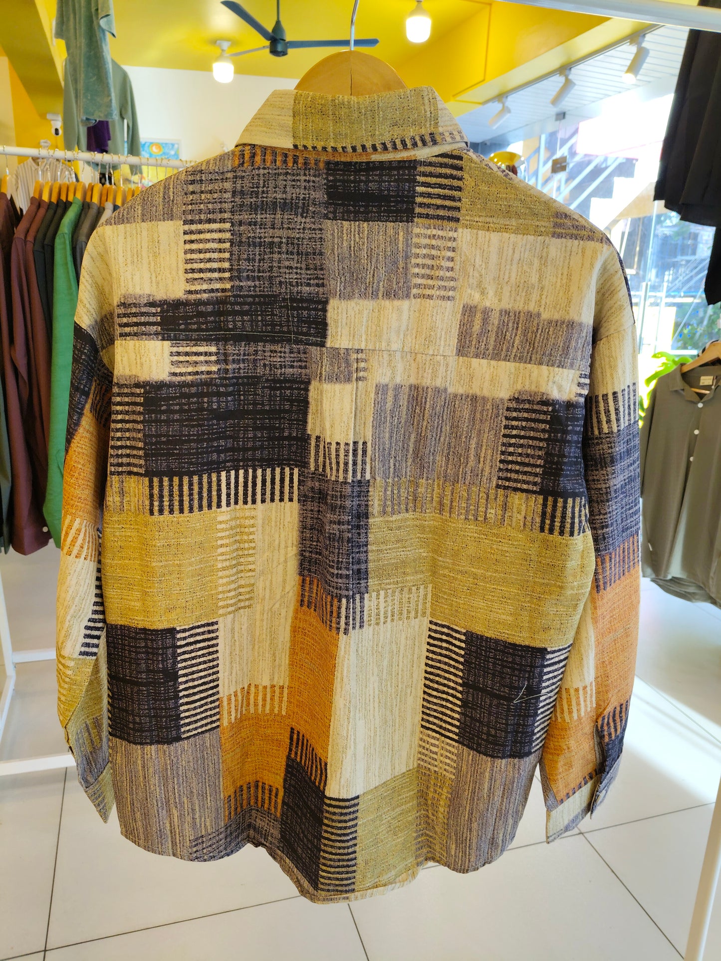 Men's Oversized Printed Shirt (LARGE)