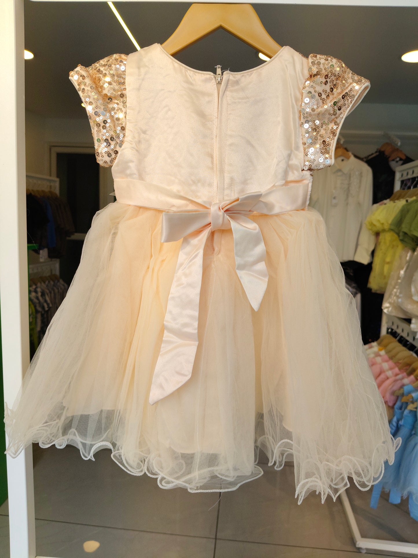 Toddler Girls' Sequin Tulle Party Dress ( SIZE 4)