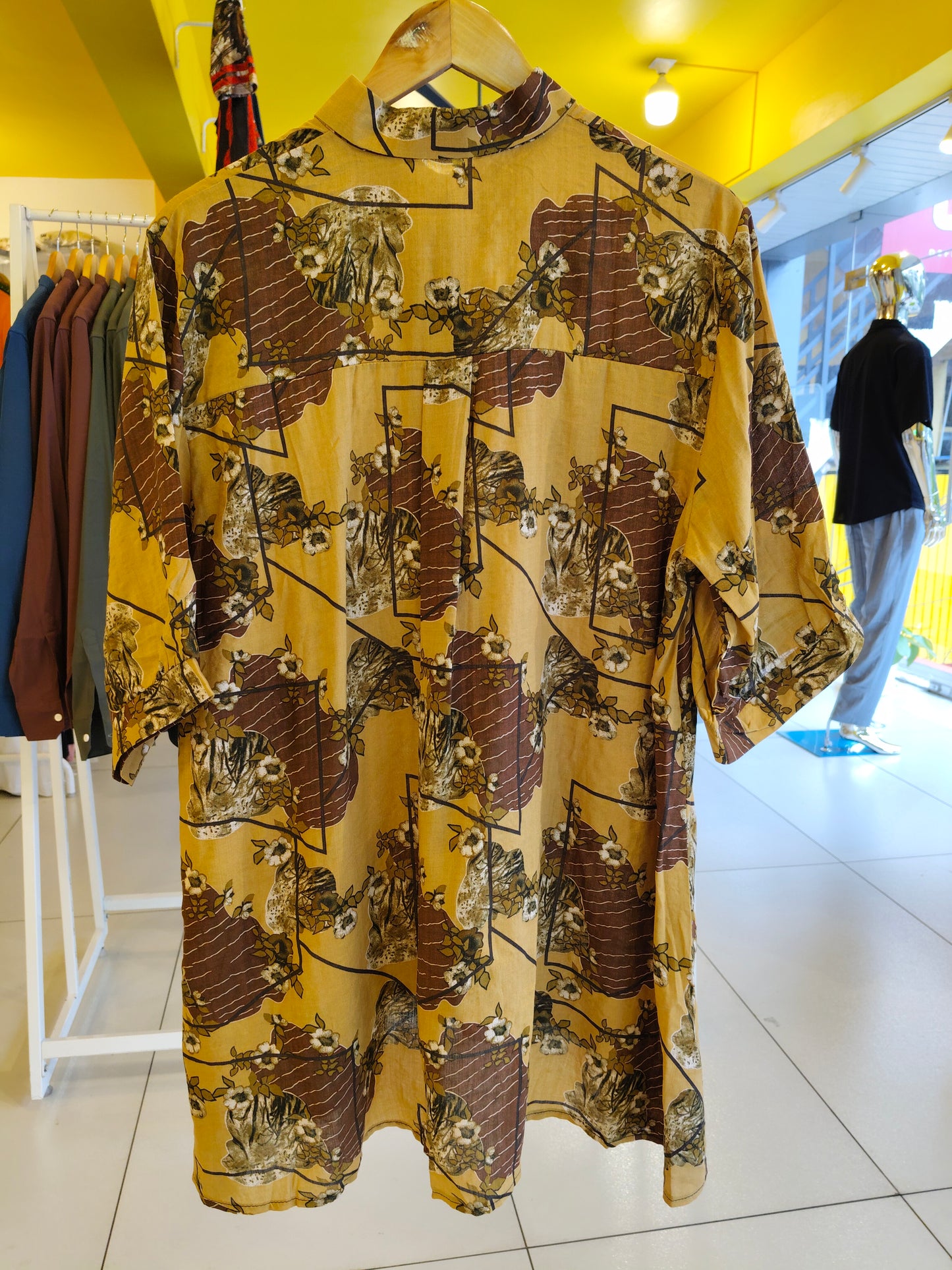 Long Oversized Floral Shirt for Women (FREE SIZE)